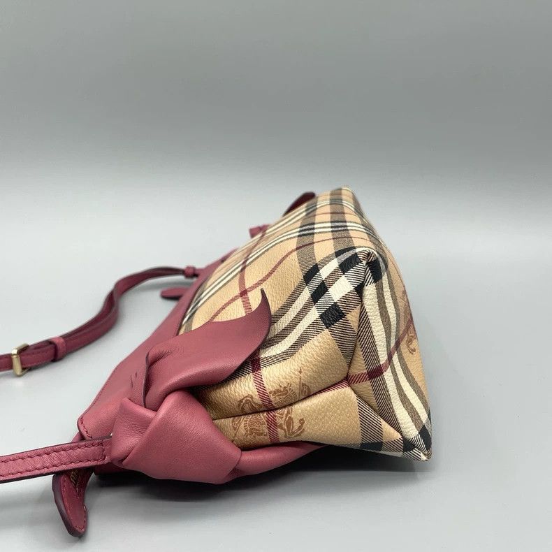 Burberry Burberry Burberry Checkered Crossbody Bag with Red Detail- Size ONE SIZE - 3 Thumbnail