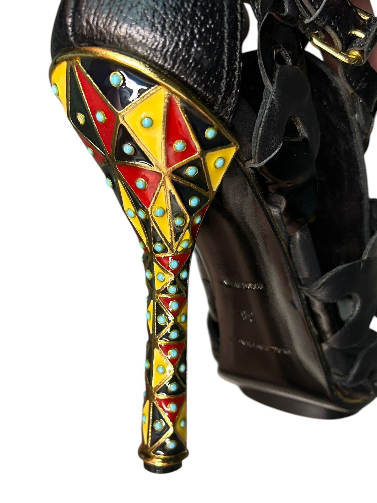 Balenciaga S/S 08 Nicolas Ghesquière Gladiator Heels Size US 8 / IT 38 - 12 Thumbnail