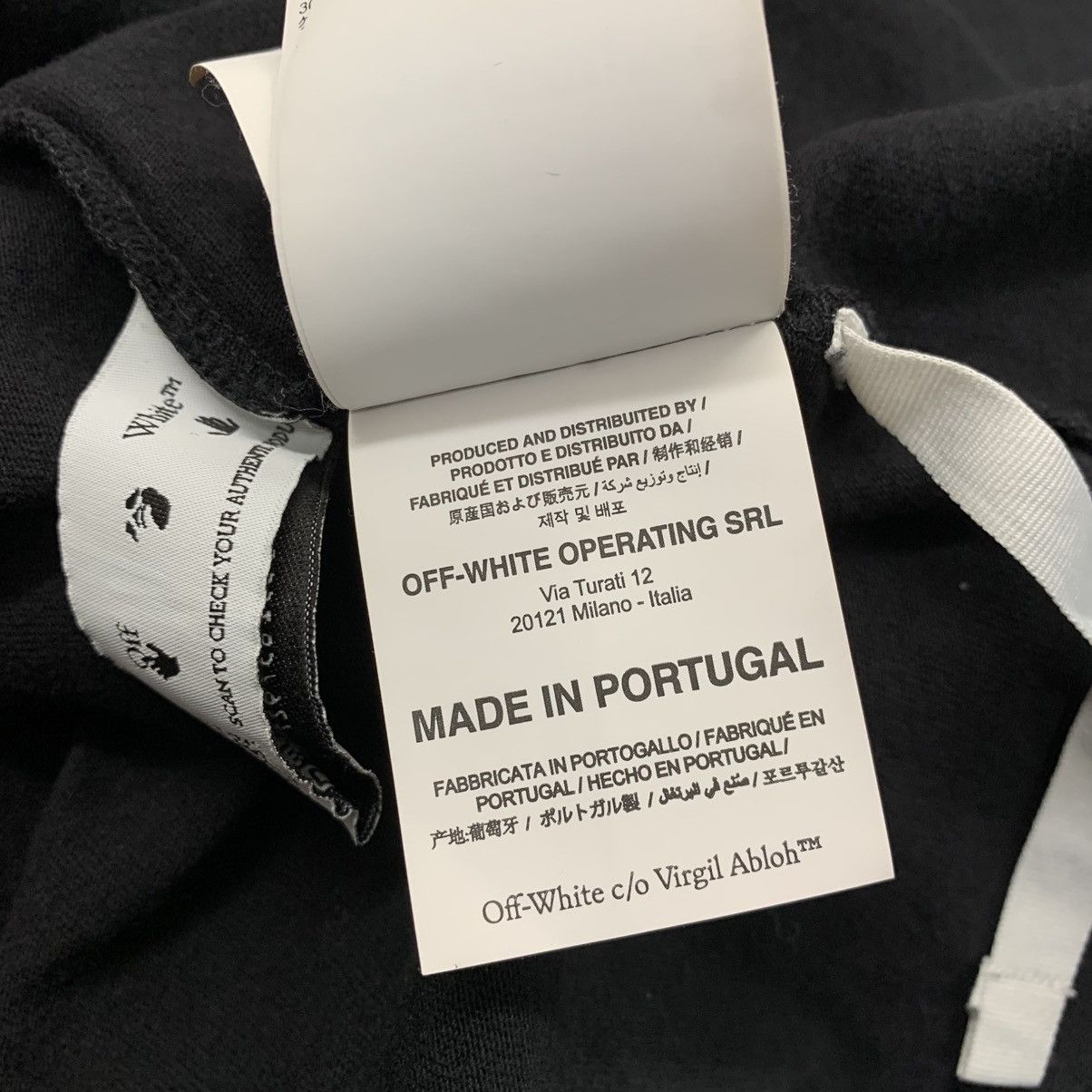 Off-White Off White Large Tee Acrylic Arrows Black T-Shirt Virgil Size US L / EU 52-54 / 3 - 7 Thumbnail