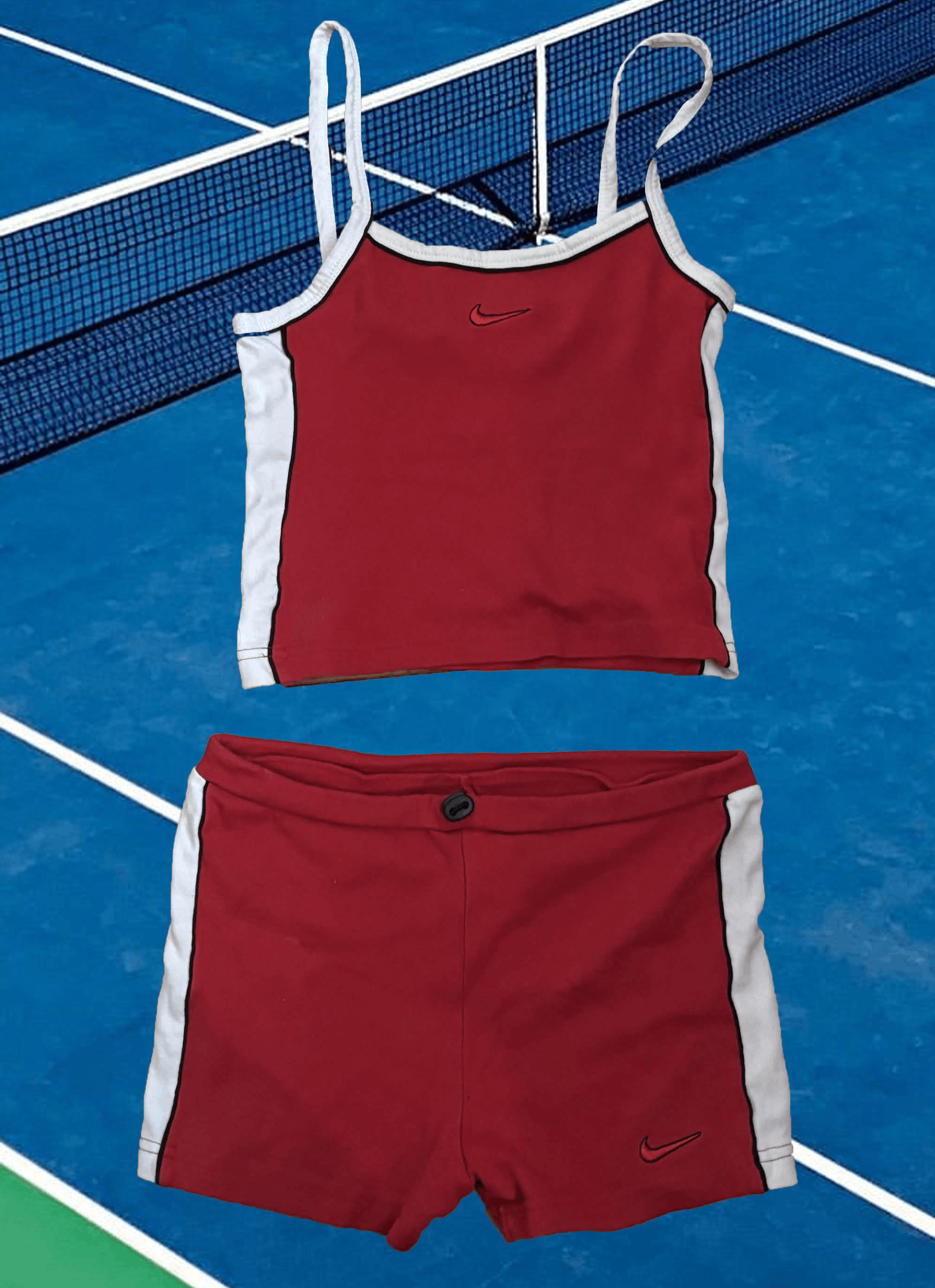 Nike Rare Nike Vintage Co-ord Set - Cami & Micro-Shorts Size L / US 10 / IT 46 - 1 Thumbnail