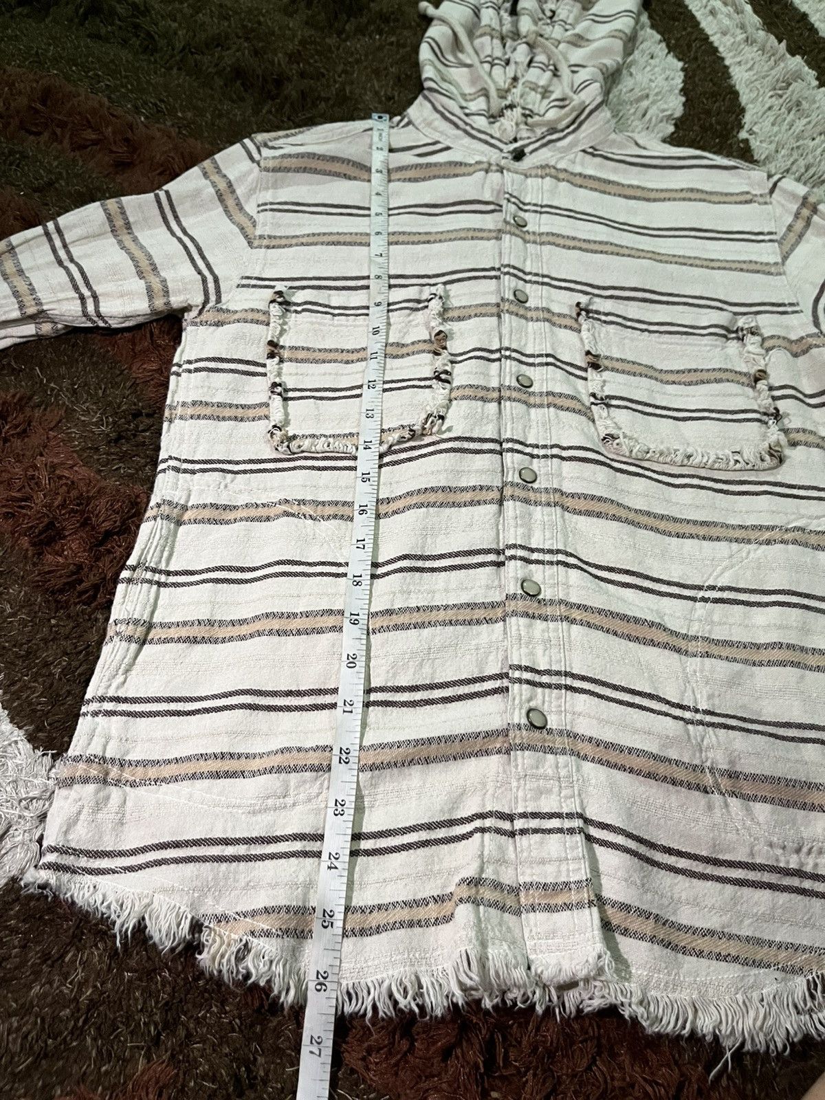Le Grande Bleu (L.G.B.) Japanese Goa flanel hoodie punk style Size US M / EU 48-50 / 2 - 9 Thumbnail