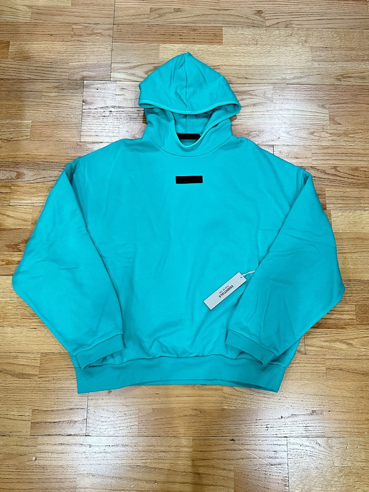image of Fear Of God Essentials Pullover Hoodie Mint Leaf Size Large, Men's