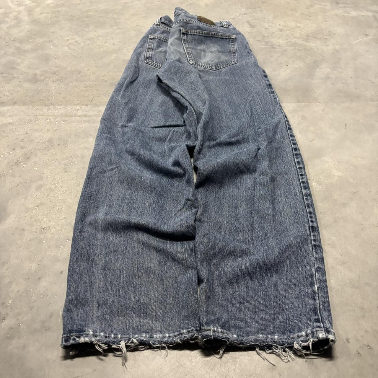 Japanese Brand × Vintage Crazy Vintage Y2K/2000s Grunge Dark Wash Essential Denim Jeans! Size US 30 / EU 46 - 4 Thumbnail