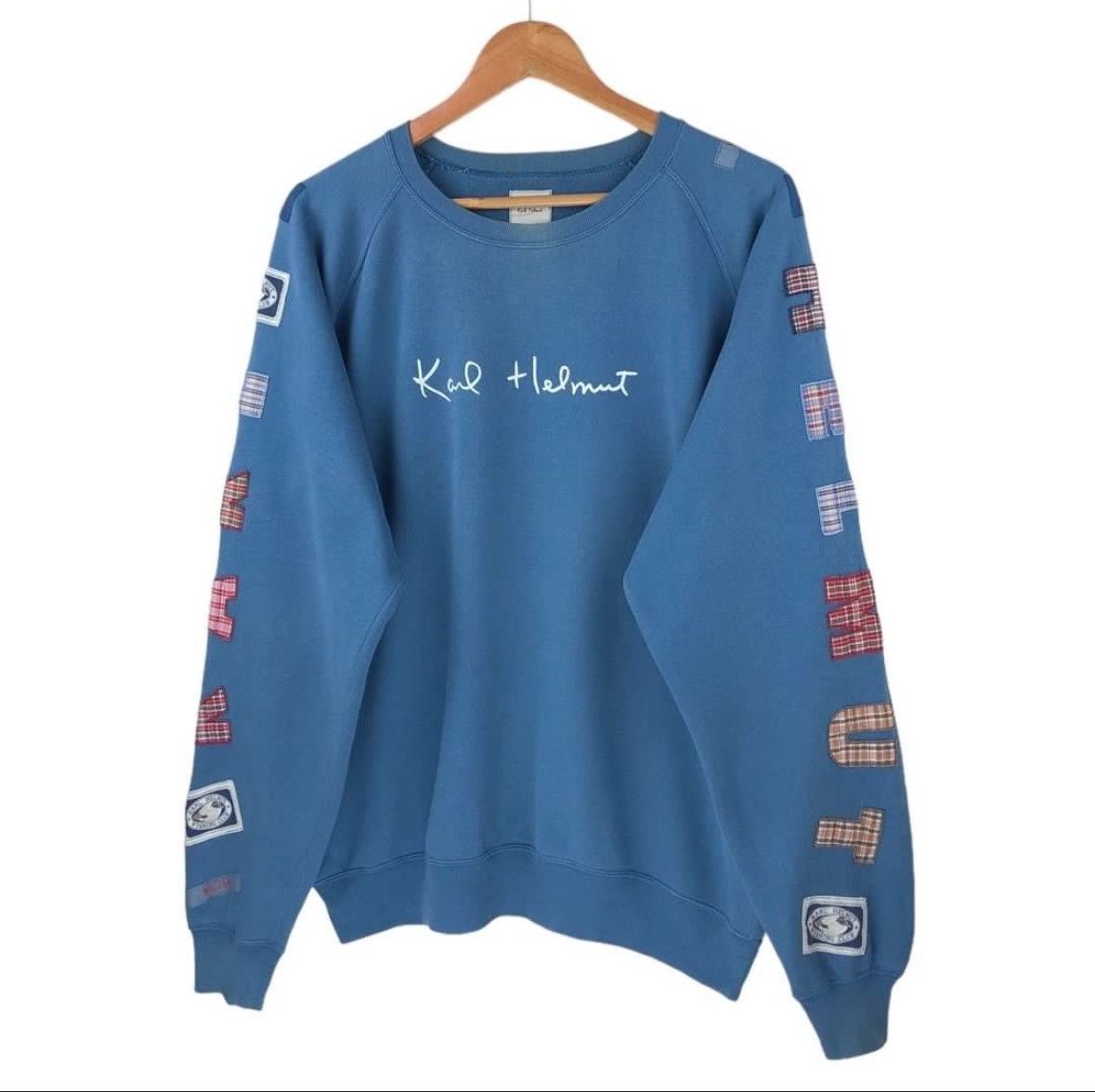 Designer × Japanese Brand × Vintage Karl Helmut Sweatshirt Patches Size US L / EU 52-54 / 3 - 6 Thumbnail