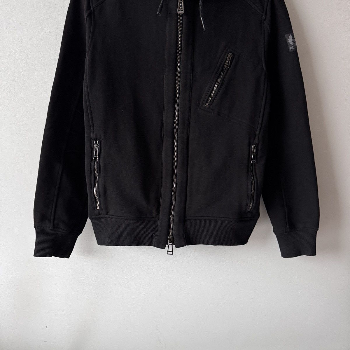 Belstaff Belstaff Black Biker-Style Hoodie Zip-Up Sweatshirt Size US M / EU 48-50 / 2 - 3 Thumbnail
