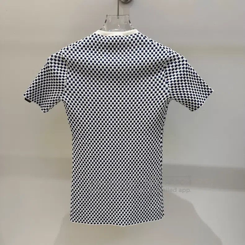 Louis Vuitton Louis Vuitton SS24 Checker Knit Wool Short Sleeve Size XS / US 0-2 / IT 36-38 - 4 Thumbnail