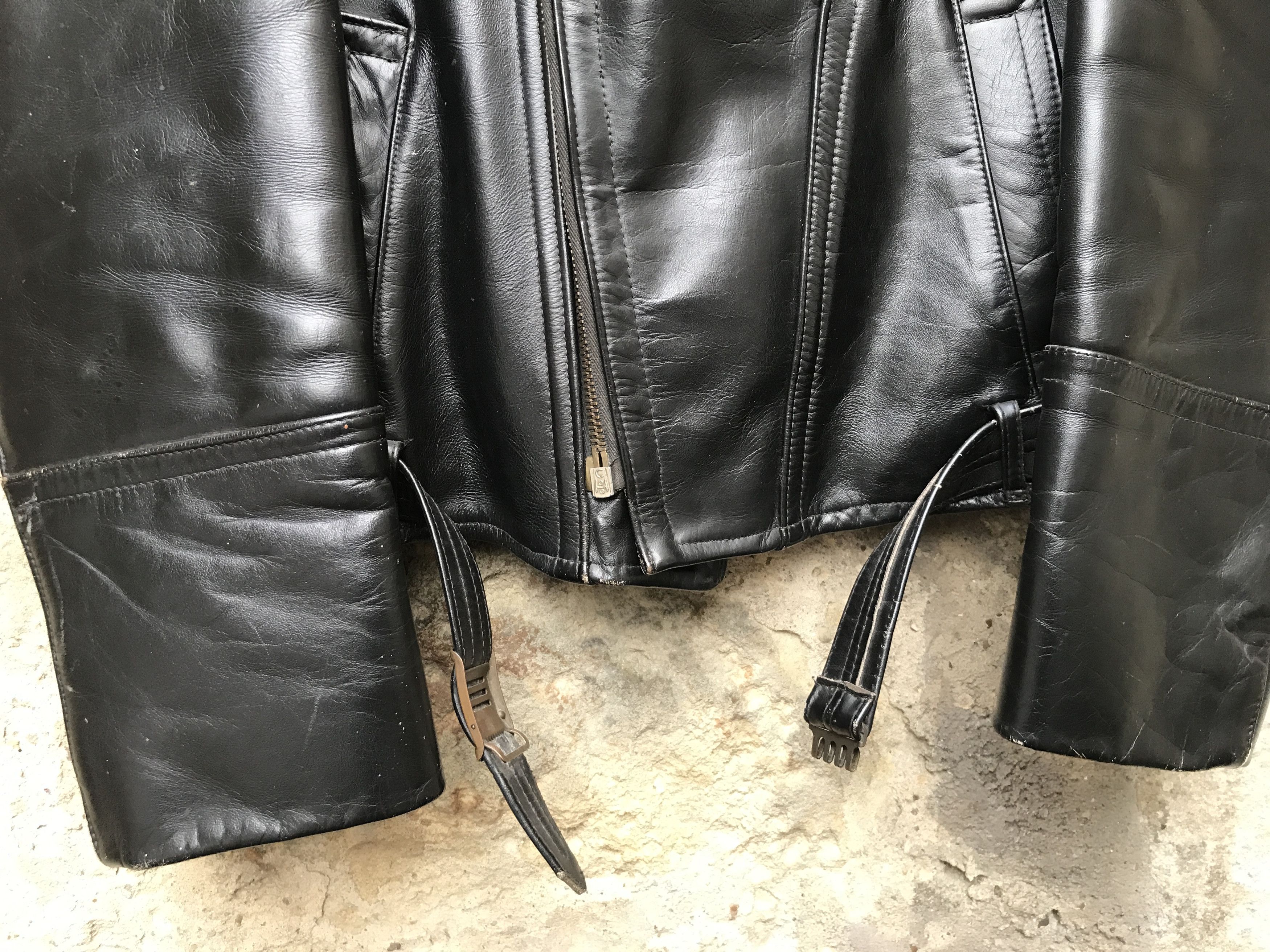 Vintage Very Rare Vintage 40s Horsehide Motorcycle Leather Jacket Size US M / EU 48-50 / 2 - 3 Thumbnail