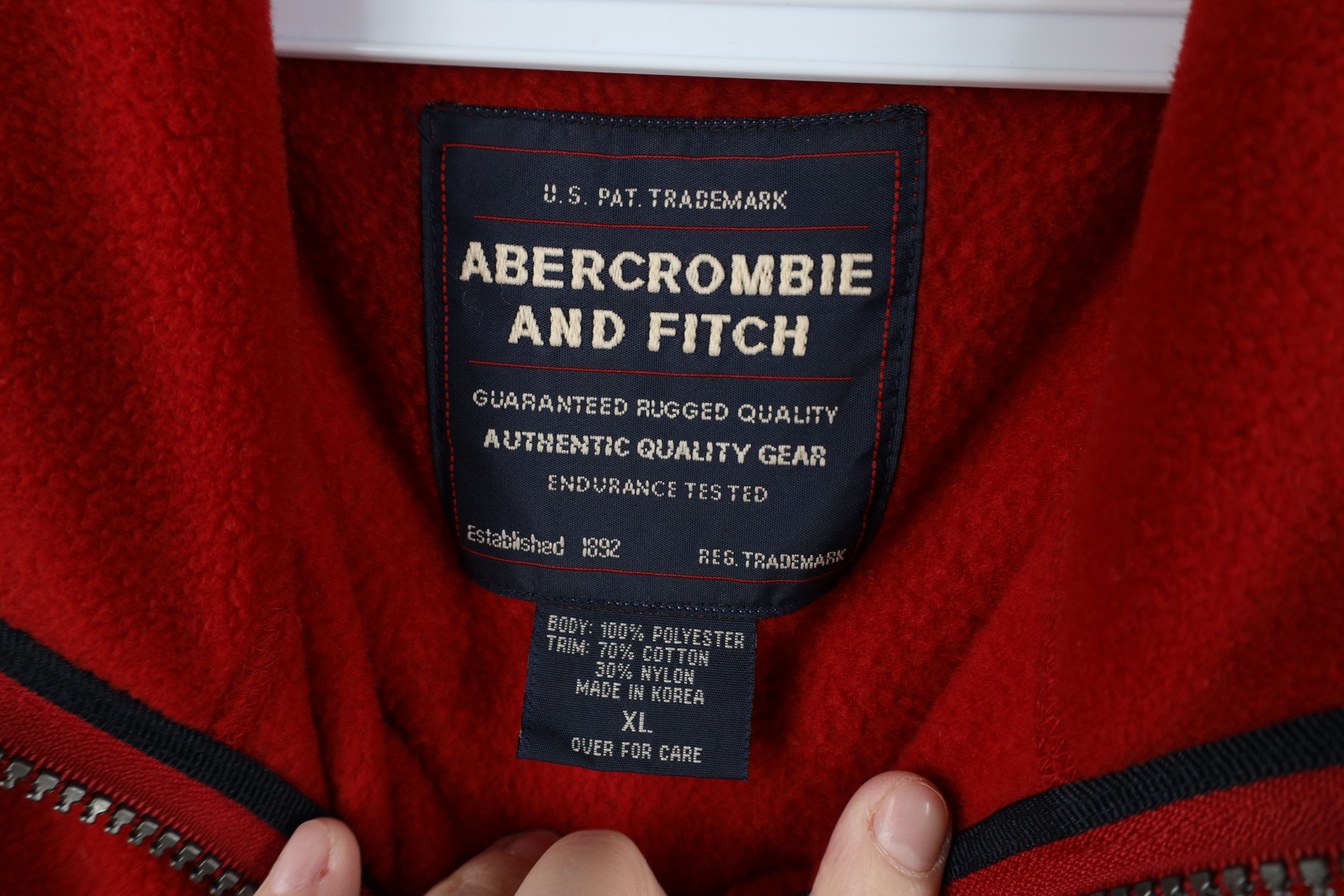 Abercrombie & Fitch Vintage 90s Y2K Abercrombie & Fitch Fleece Vest Jacket Size US XL / EU 56 / 4 - 8 Thumbnail