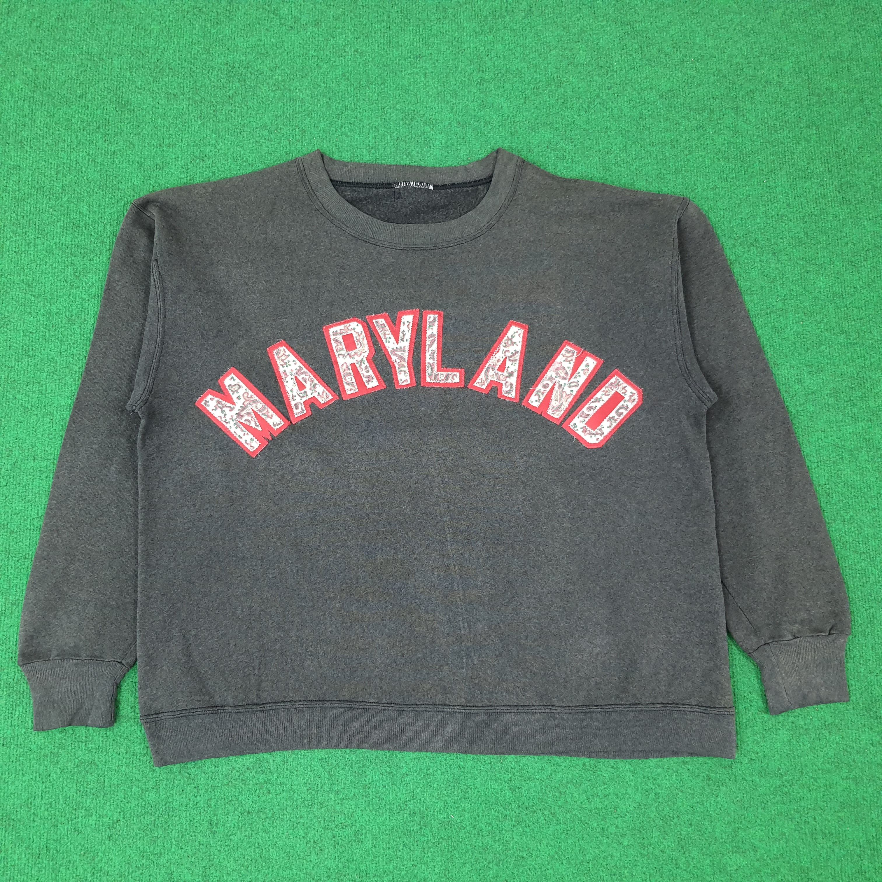 Vintage Vintage Maryland Streetwear Sweatshirt C236N12 Size US L / EU 52-54 / 3 - 1 Thumbnail