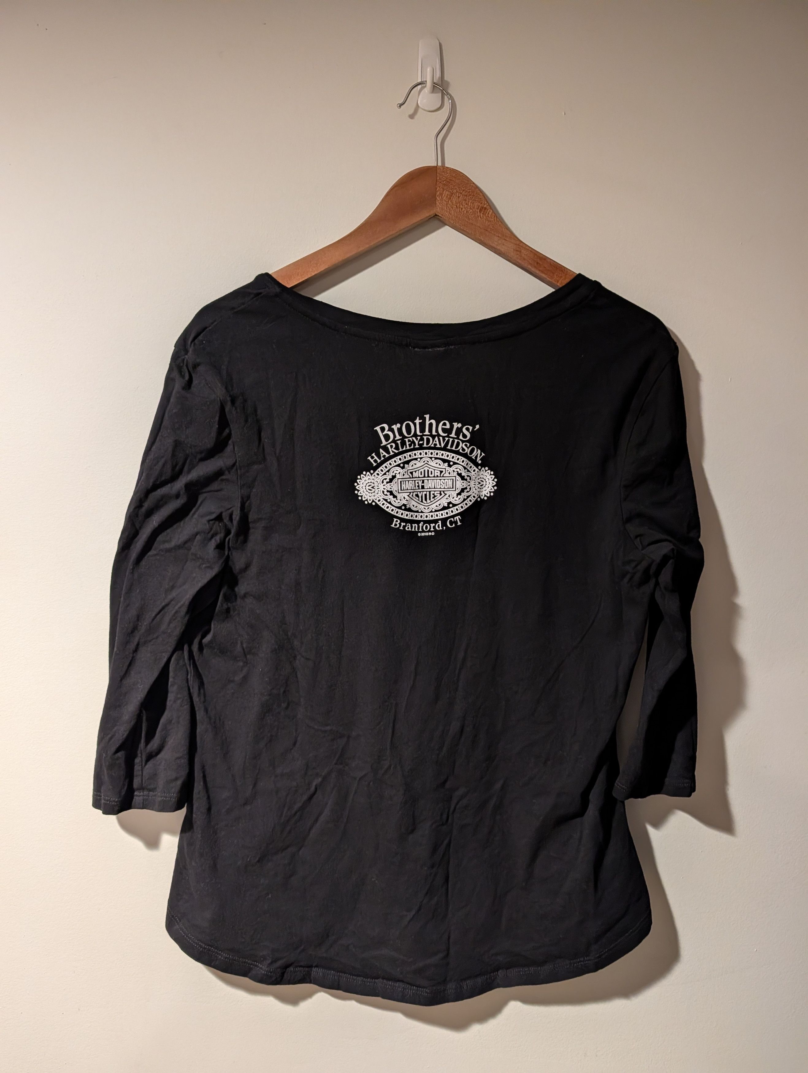 Harley Davidson Vintage 2018 Harley Davidson Skull Womans Long-Sleeve Size XL / US 12-14 / IT 48-50 - 5 Thumbnail