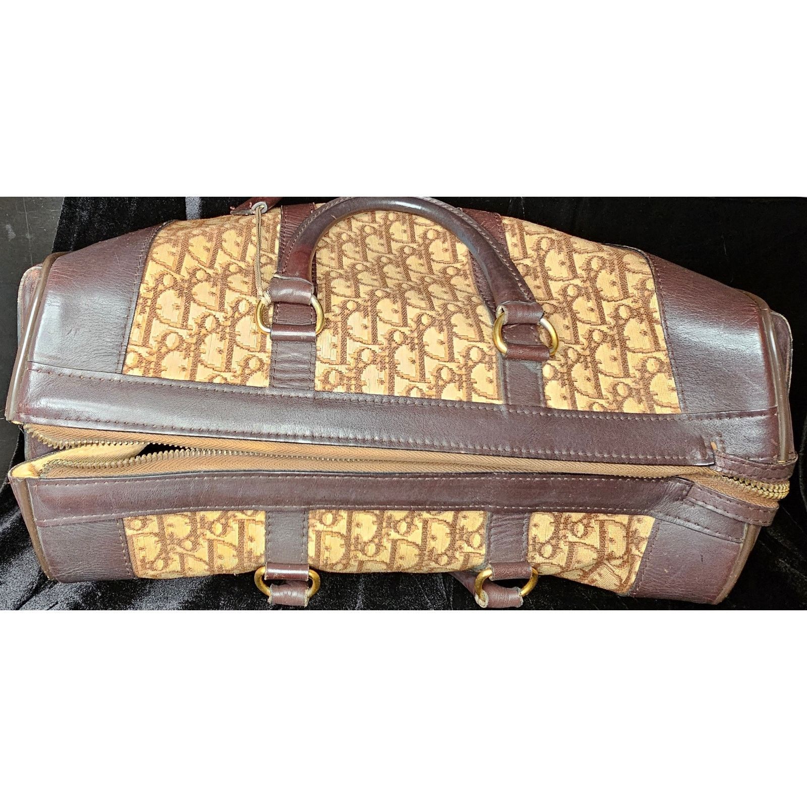 Dior CHRISTIAN DIOR 1960s RARE Early Oblique Monogram Travel Bag Size ONE SIZE - 11 Thumbnail
