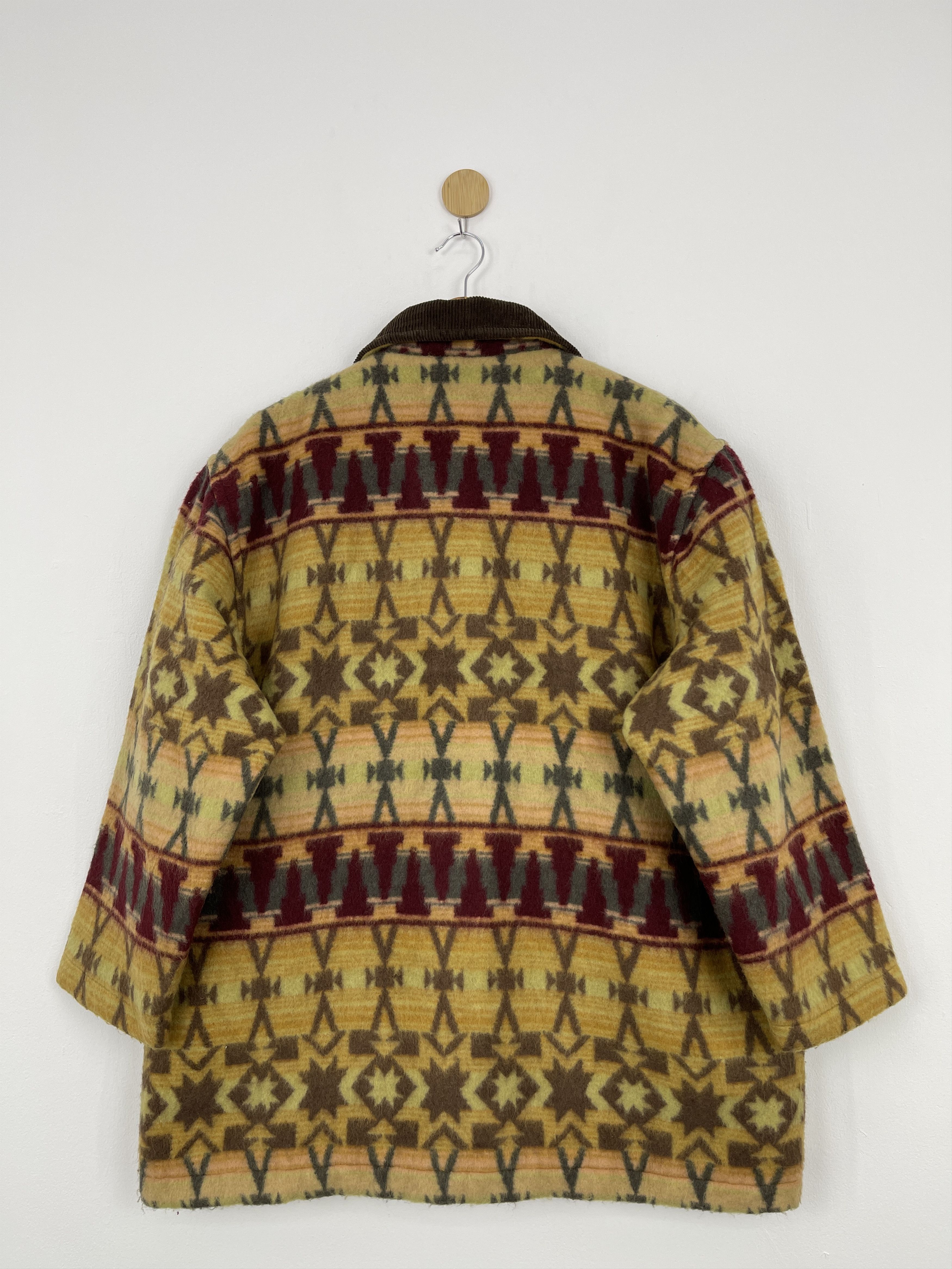 Japanese Brand Vintage Japanese Brand Navajo Button Up Wool Jacket JA0042 Size US M / EU 48-50 / 2 - 2 Thumbnail