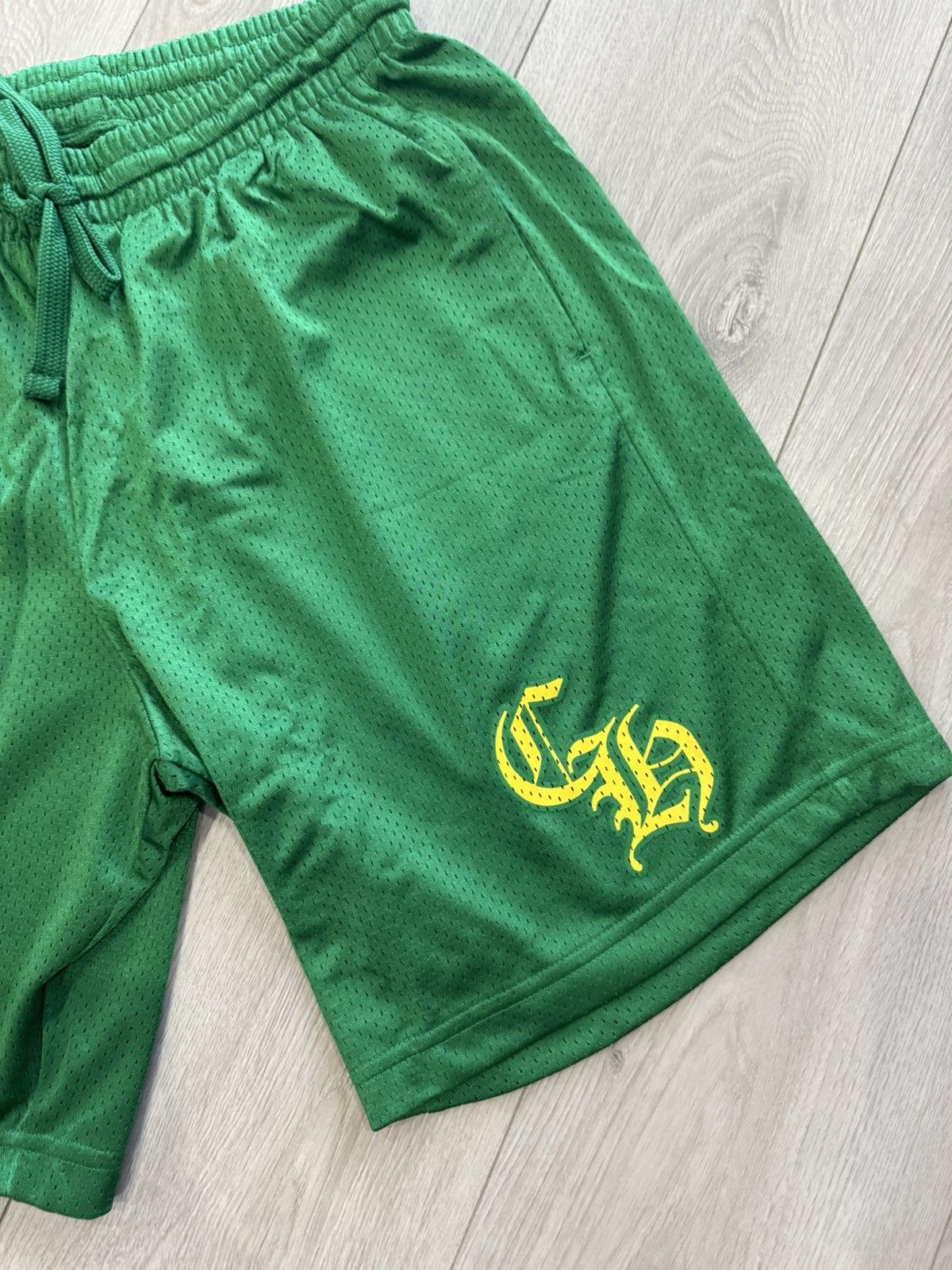 Chrome Hearts CHROME HEARTS MESH JERSEY SHORTS GREEN | Grailed