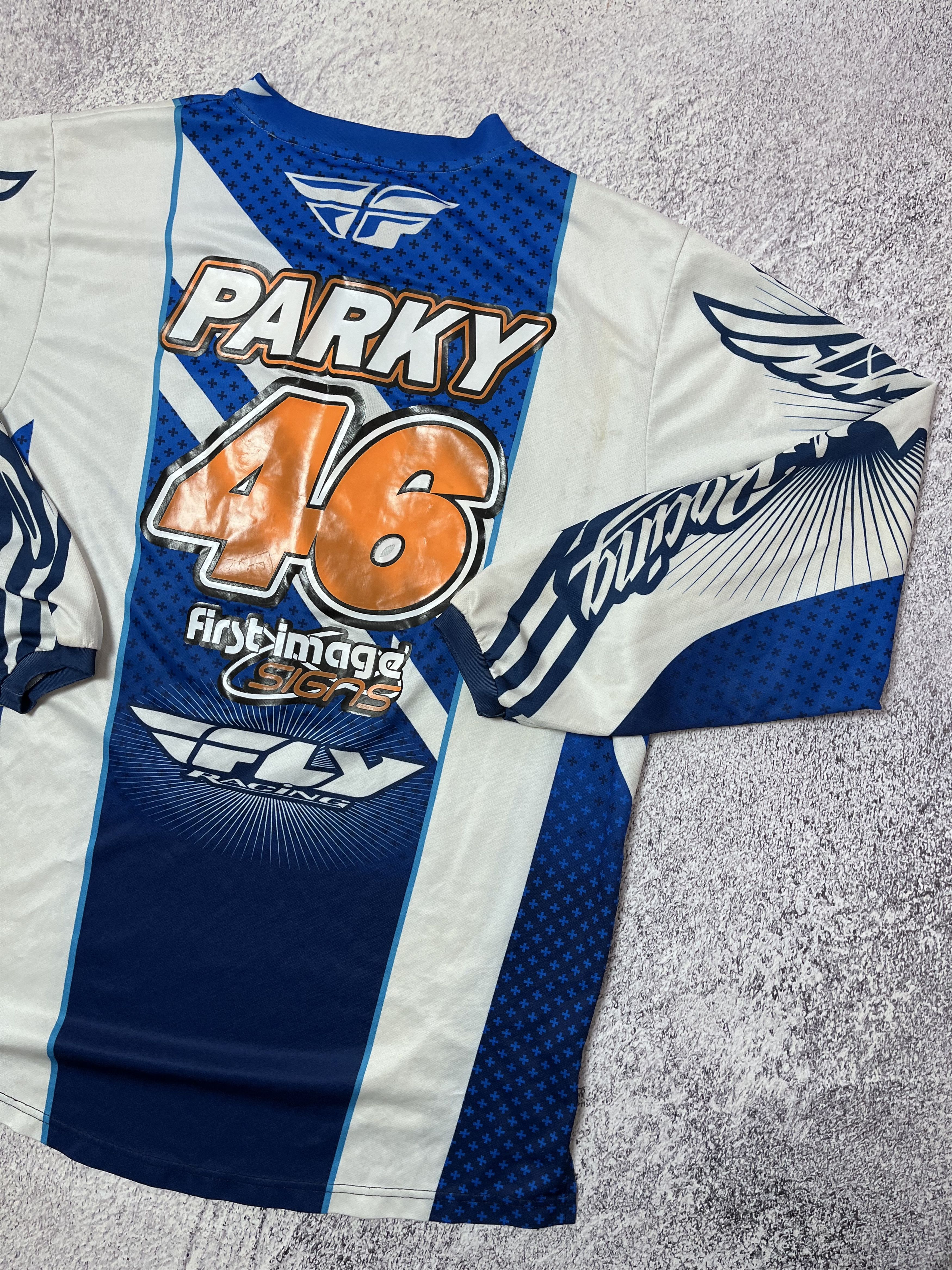 Other Racer motorcycle racing Moto T-shirt jersey size L Parky #46 Size US L / EU 52-54 / 3 - 8 Thumbnail