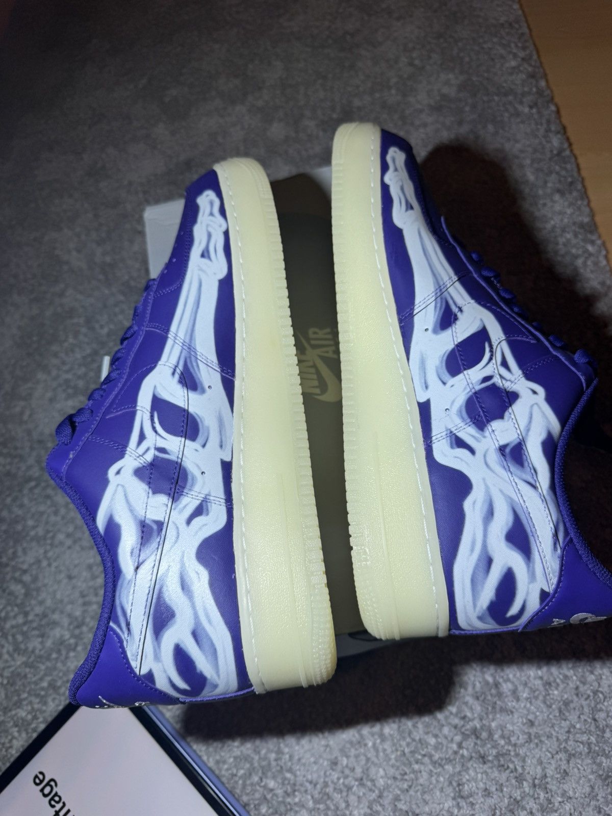 Nike Nike Air Force 1 Low ‘07 QS Purple Skeleton Haloween (2021) Size US 15 / EU 48 - 6 Thumbnail