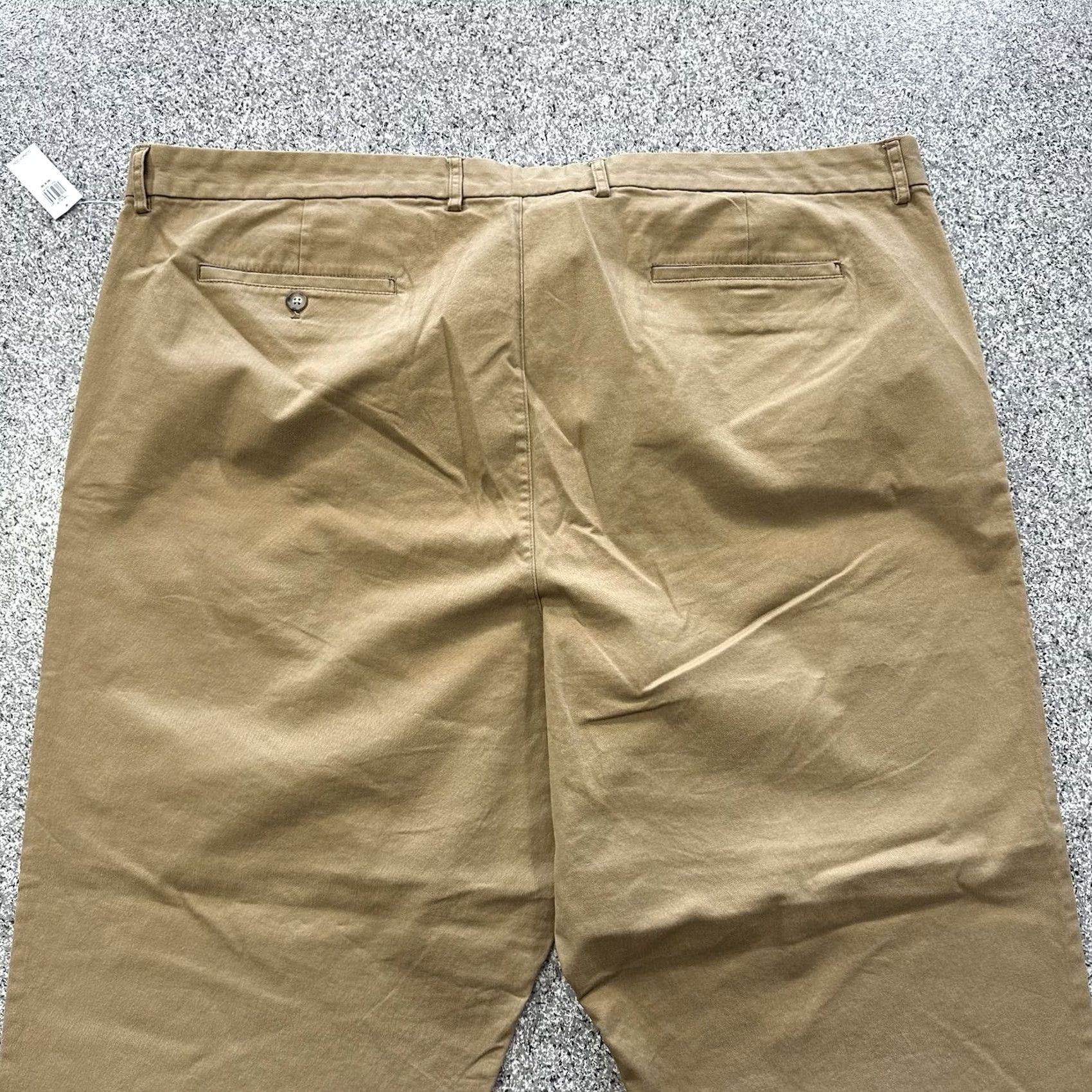 Old Navy Old Navy Khaki Pants Mens 50x32 Brown Flat Front Stretch Chino Big & Tall Size US 32 / EU 48 - 5 Thumbnail
