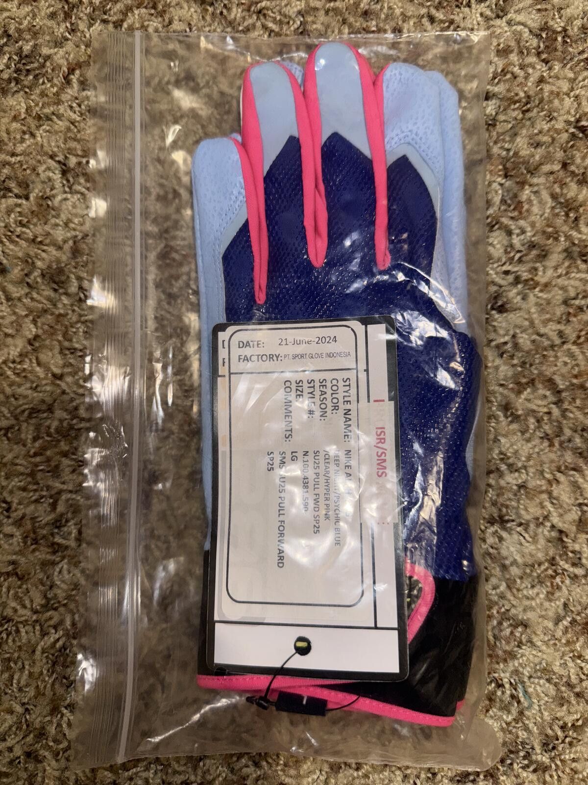 Nike Nike Adult Unisex Alpha Batting Gloves Sample Size ONE SIZE - 9 Thumbnail