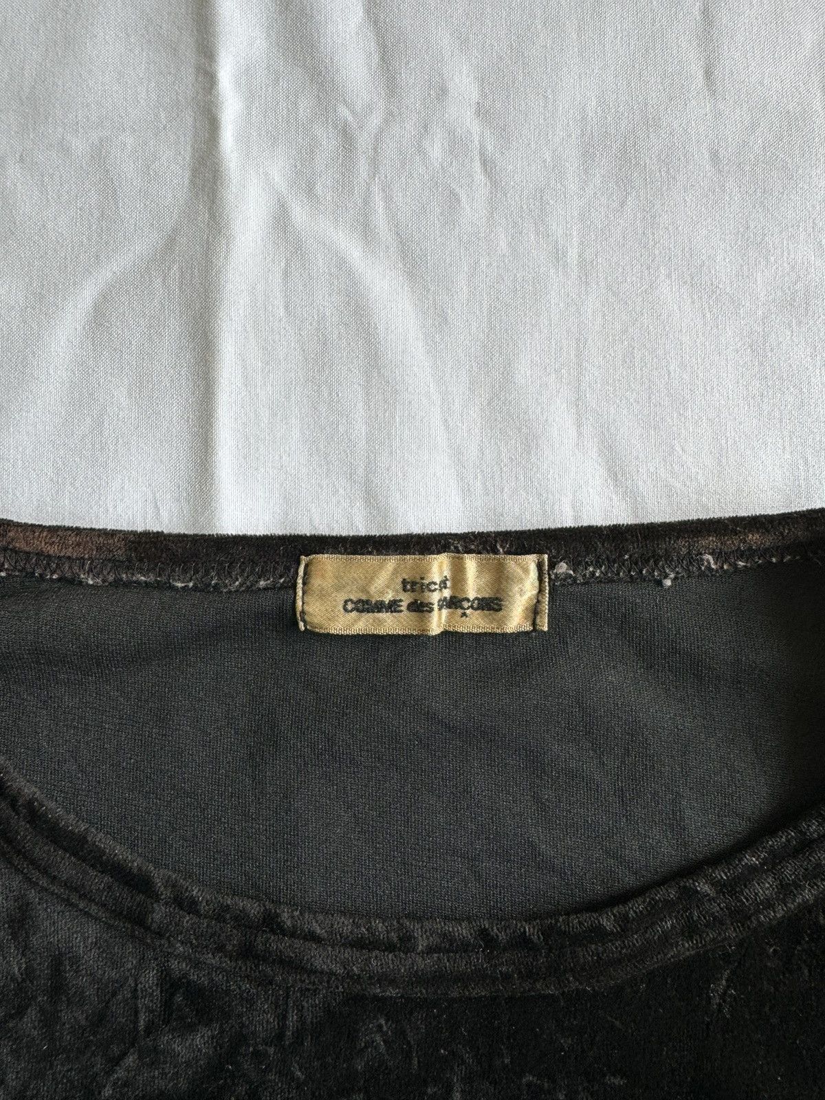 Comme des Garcons Tricot Comme des Garcons Long Sleeve Velvet Top Size S / US 4 / IT 40 - 7 Thumbnail