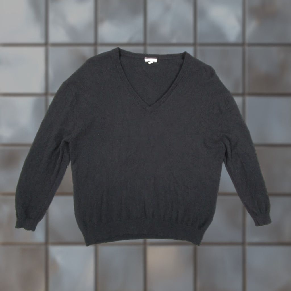 J.Crew J CREW Sweater Womens Small Black 100% Cashmere V Neck Good Standard Knit Size S / US 4 / IT 40 - 1 Thumbnail