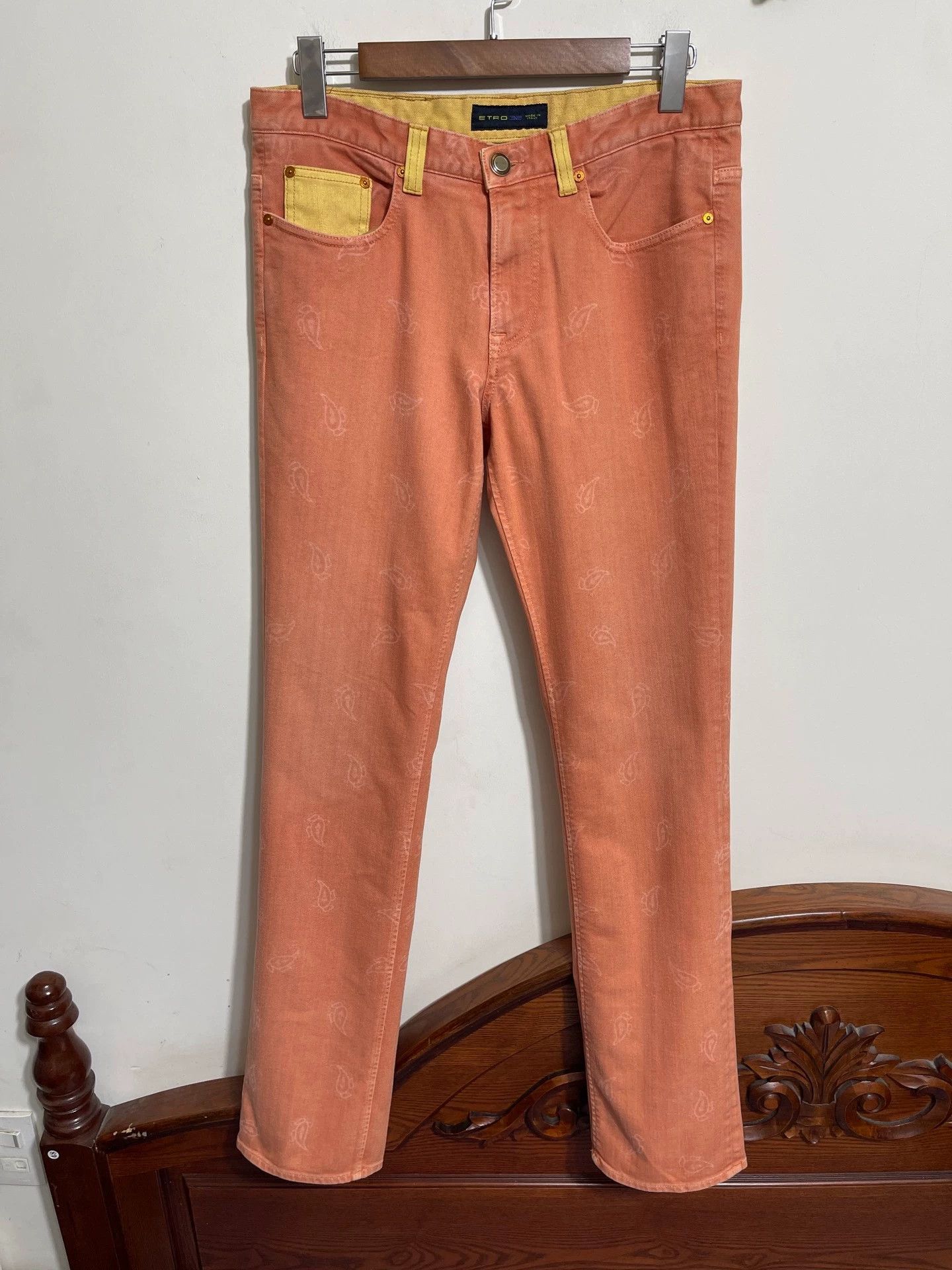 Etro Etro Cashew Pattern NWT Mid-Waist Slim Denim 30 Size US 30 / EU 46 - 1 Thumbnail