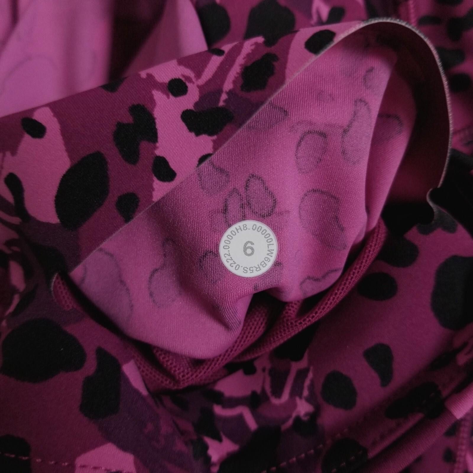 Lululemon Lululemon Base Pace High-Rise Crop 23" Cheetah Magenta Sz 6 Size 28" / US 6 / IT 42 - 6 Thumbnail