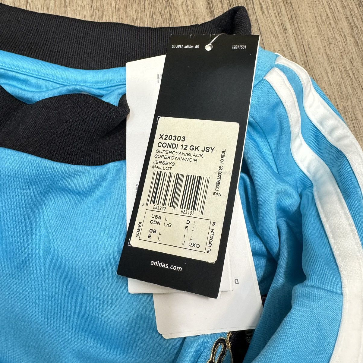 Adidas Sunderland 12/13 goalkeeper shirt #22 Mignolet (Bnwt) Size US L / EU 52-54 / 3 - 8 Thumbnail