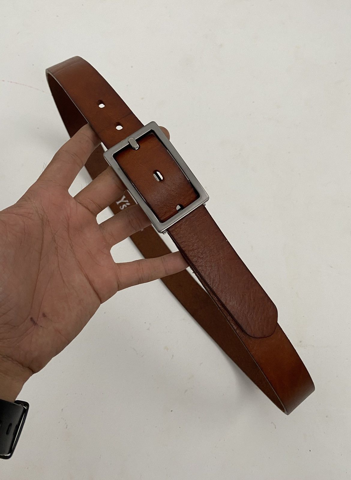 Y's Y's yohji yamamoto leather belt (Brown) Size ONE SIZE - 4 Thumbnail