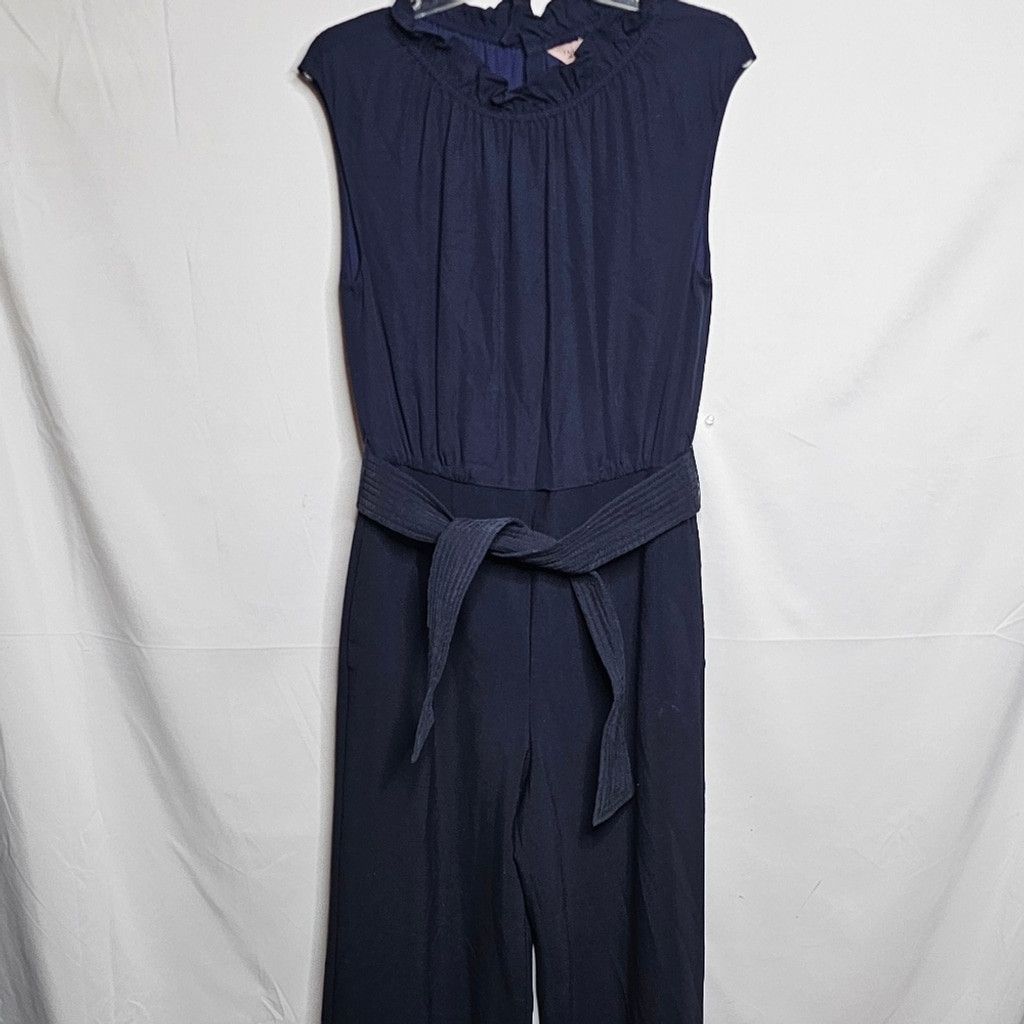 Rebecca Taylor Rebecca Taylor Tailored ruffle neckline wide leg romper 8 Size 30" / US 8 / IT 44 - 1 Thumbnail