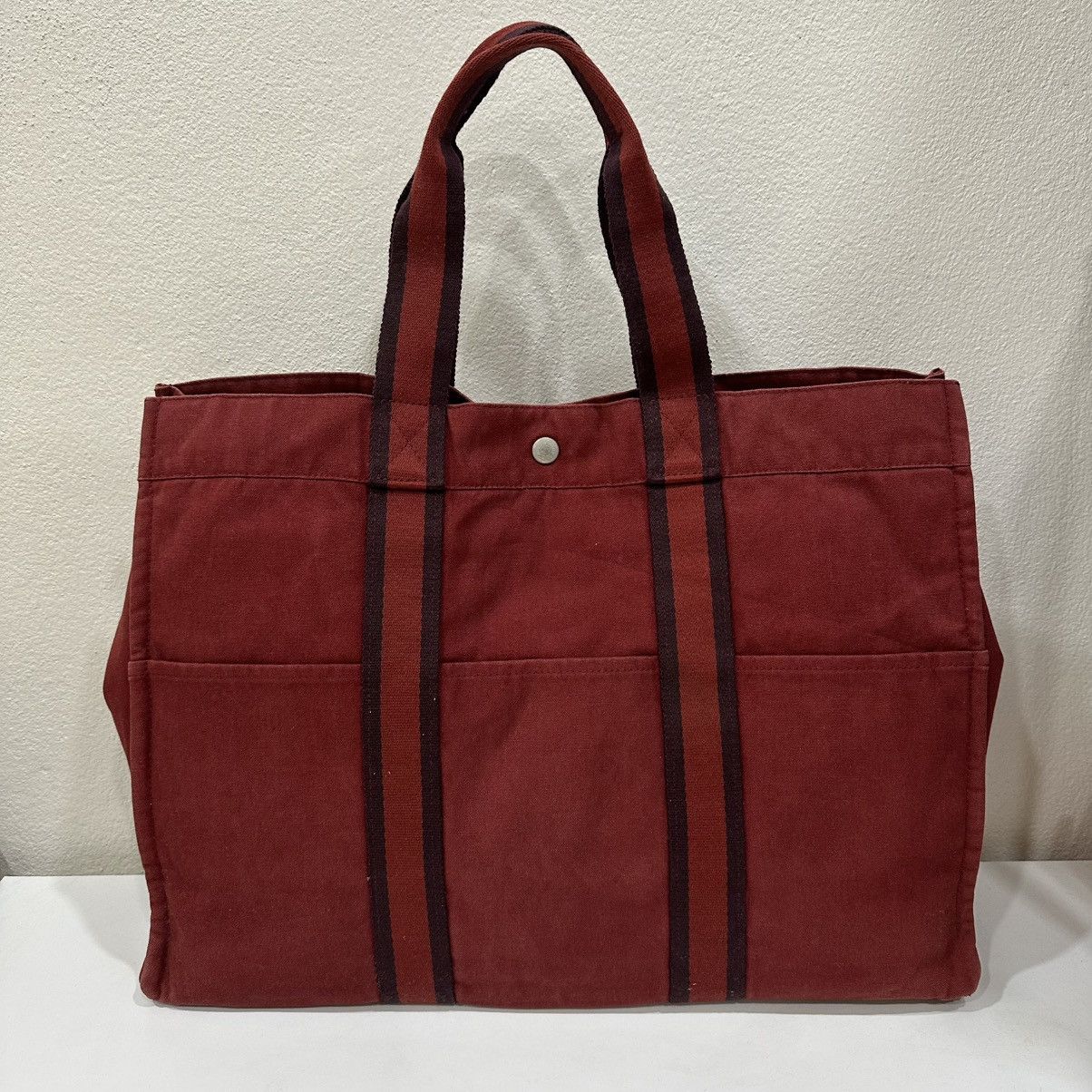 Hermes ‼️LASTDROP‼️ HERMES FOULTOU GM CANVAS TOTE BAG Size ONE SIZE - 3 Thumbnail