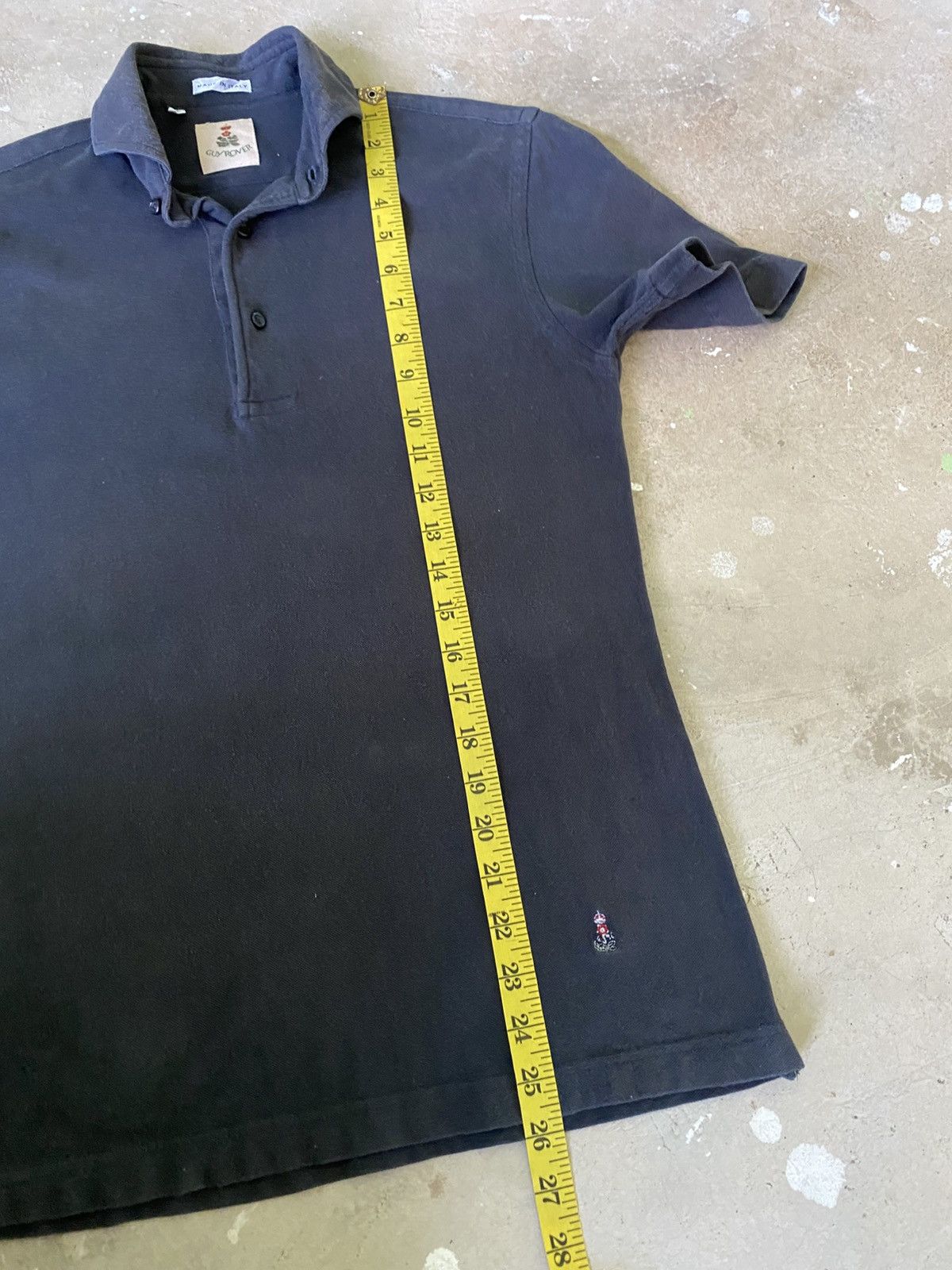 Guy Rover Guy Rover Italy Minimal Polo Shirt Dark Navy Cotton Size US S / EU 44-46 / 1 - 11 Thumbnail