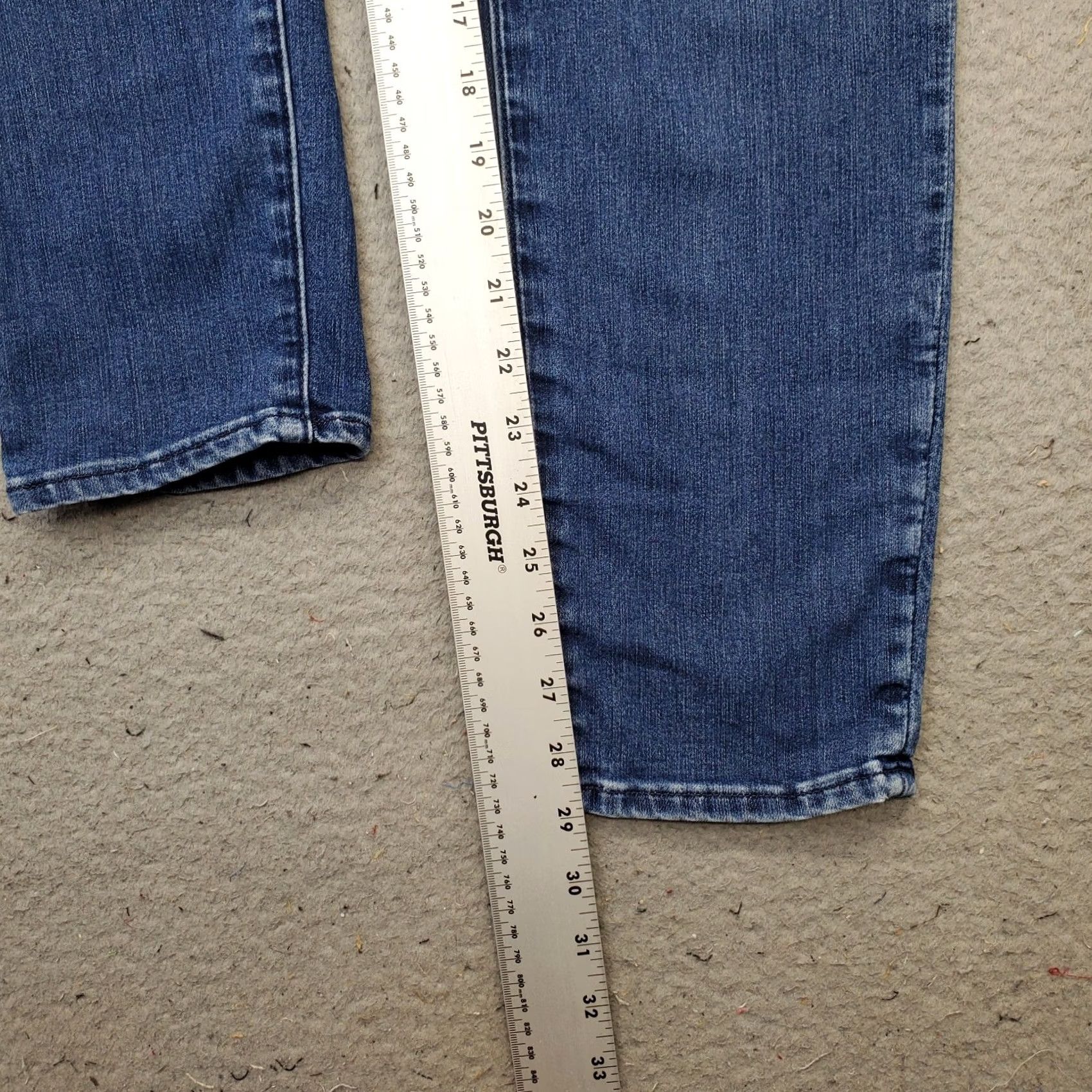 Athleta Athleta Womens 4 Blue Denim Skinny Jeans Stretch 5-Pocket Casual Regular Inseam 29" Size 27" / US 4 / IT 40 - 4 Thumbnail