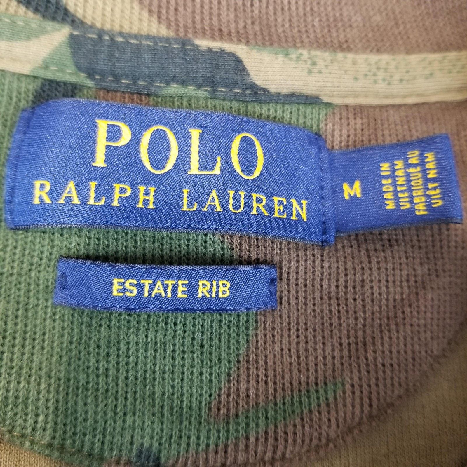Polo Ralph Lauren Polo Ralph Lauren Sweater Medium Green Camo Estate Rib Size US M / EU 48-50 / 2 - 4 Thumbnail