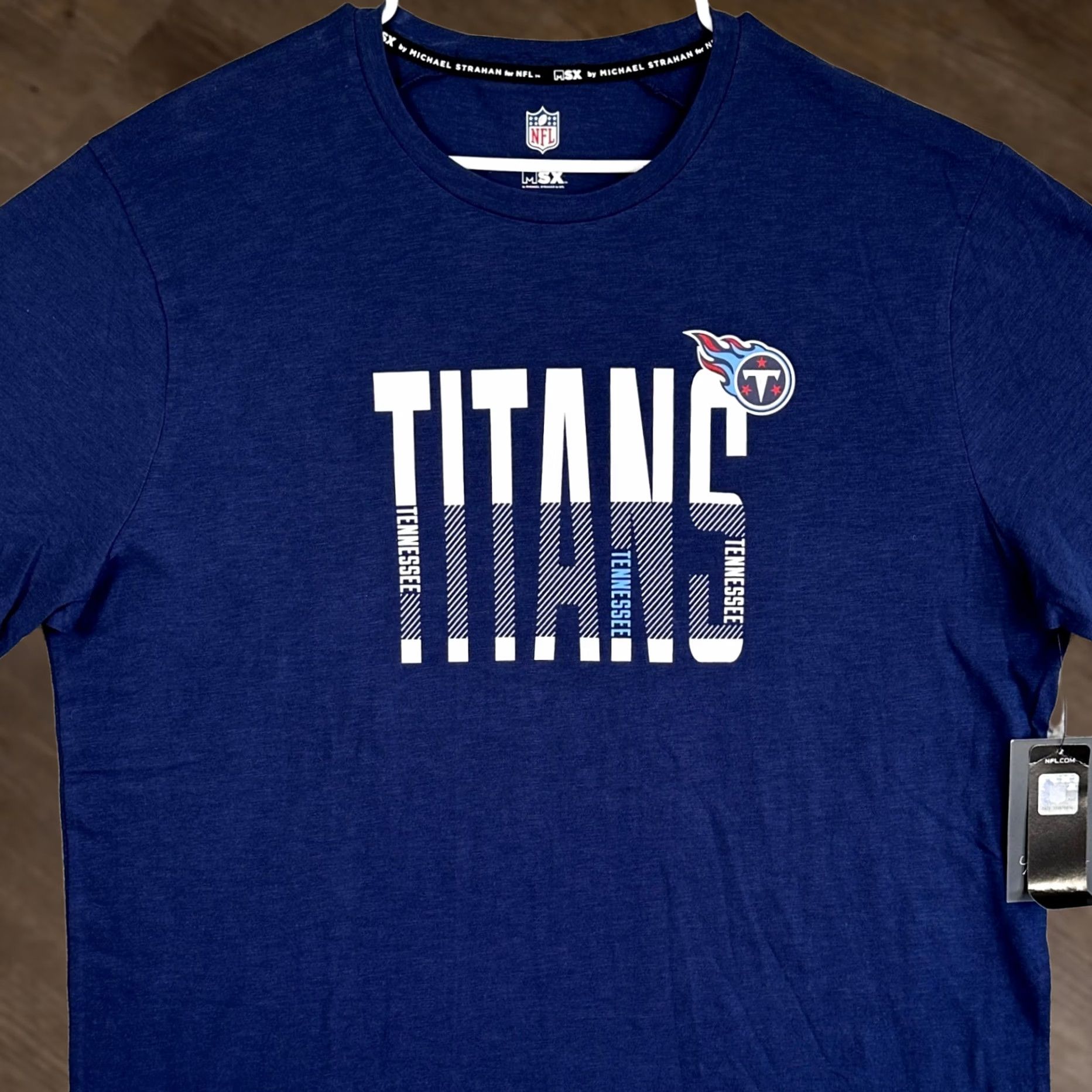 NFL Tennessee Titans T-Shirt Football Tee Mens XL Blue Graphic Crewneck NFL MSX NEW Size US XL / EU 56 / 4 - 1 Thumbnail