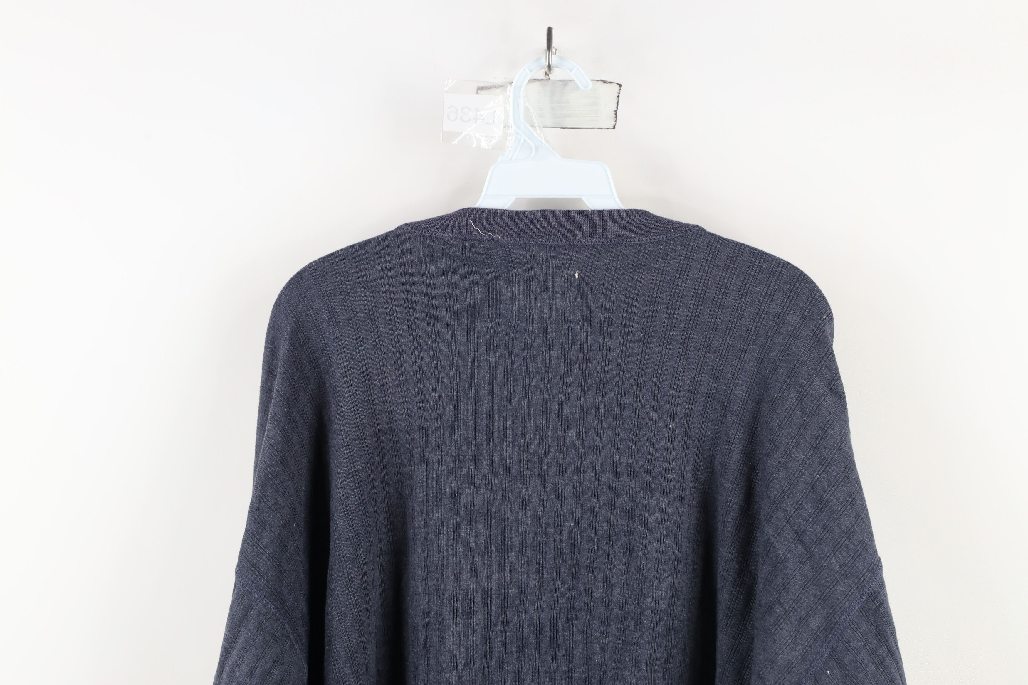 Vintage Vintage 90s Streetwear Ribbed Long Sleeve Henley T-Shirt Size US XL / EU 56 / 4 - 12 Thumbnail
