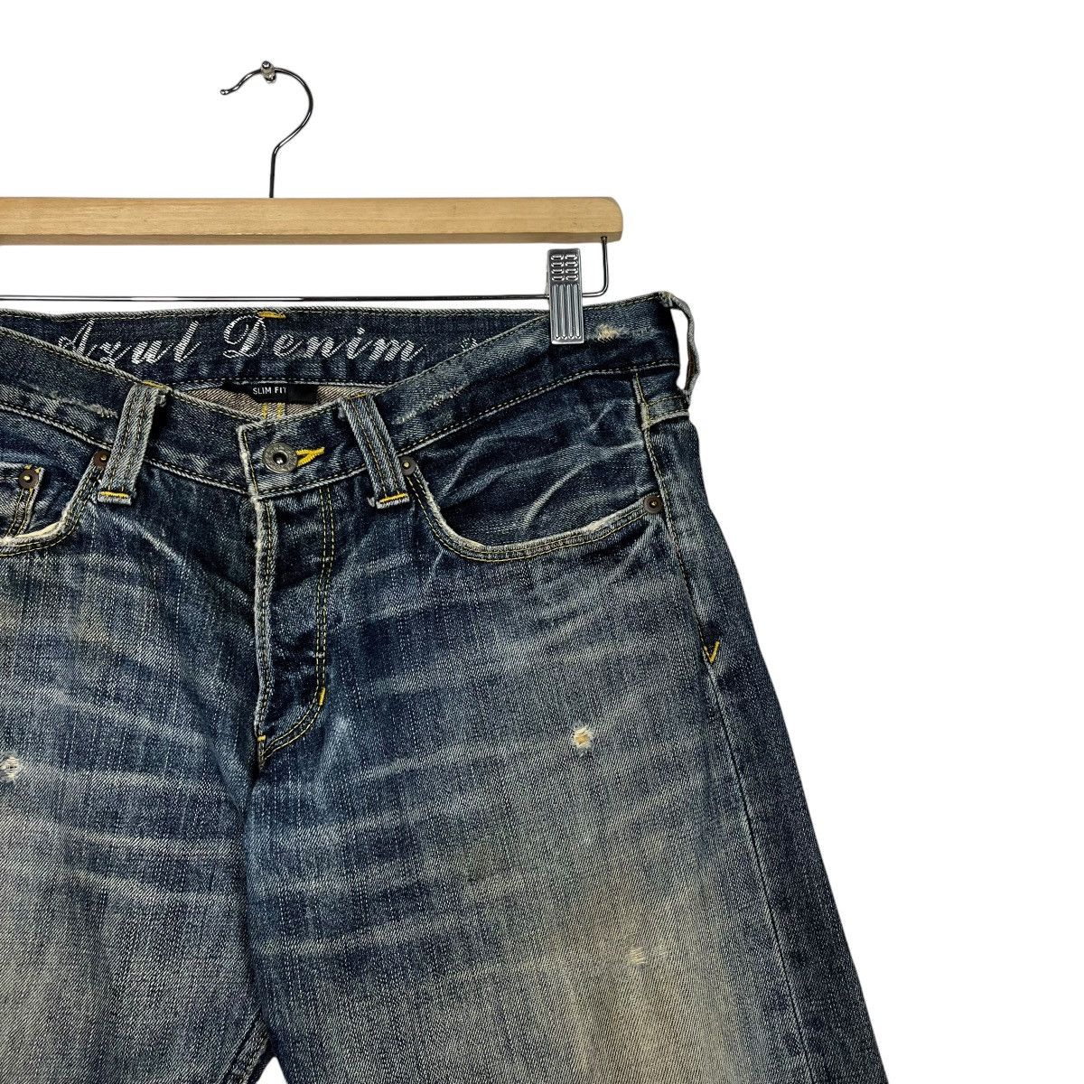 Japanese Brand Vintage Azul By Moussy Distressed Denim Size 32" / US 10 / IT 46 - 5 Thumbnail