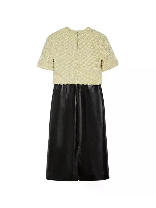 Jil Sander o1loc1c0426 Beaded Short Sleeve Dress in Black Size L / US 10 / IT 46 - 2 Thumbnail