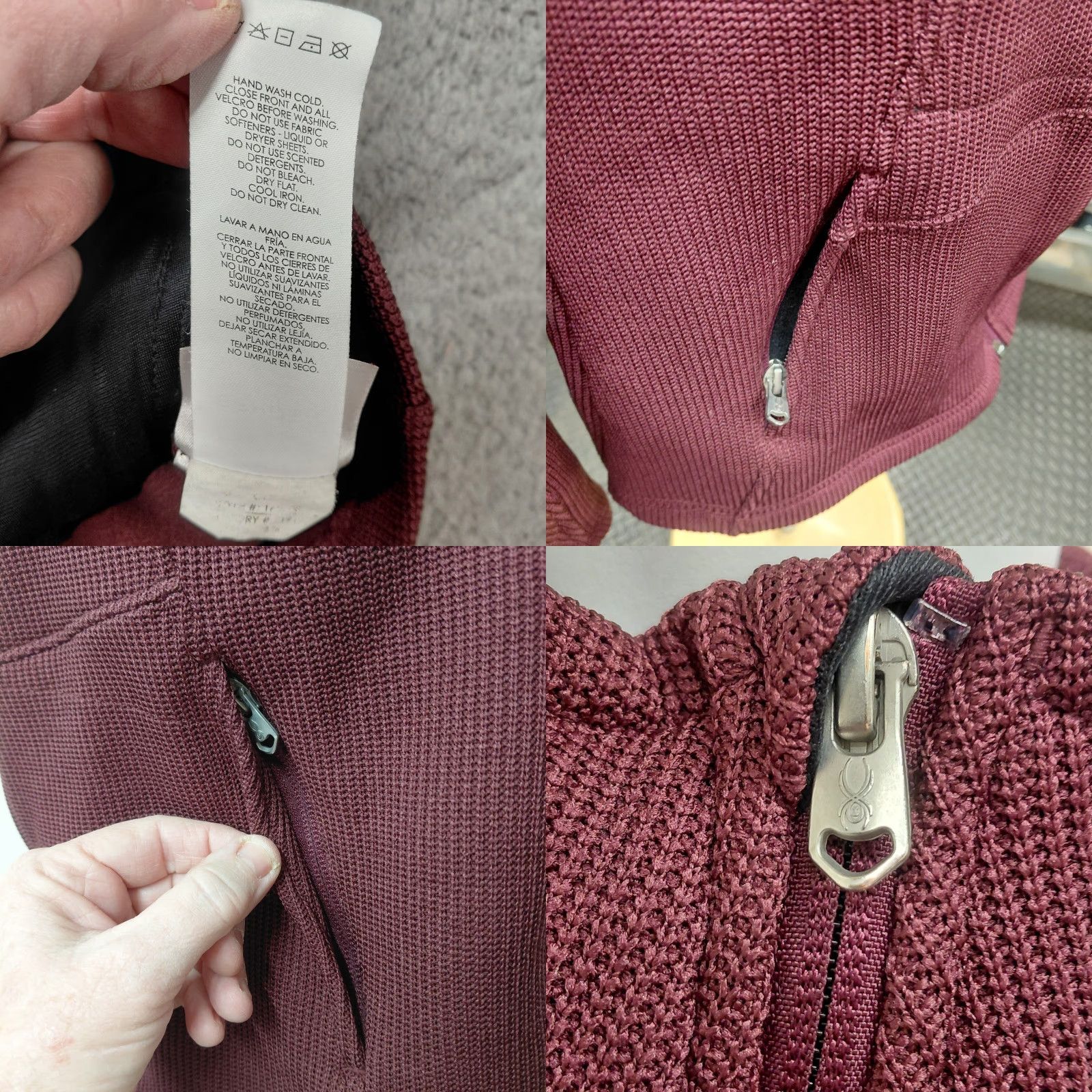 Spyder SPYDER ENDURE Jacket Women's M Red Wine FULL-ZIP MID WEIGHT STRYKE FLEECE LINING Jacket Size M / US 6-8 / IT 42-44 - 10 Thumbnail