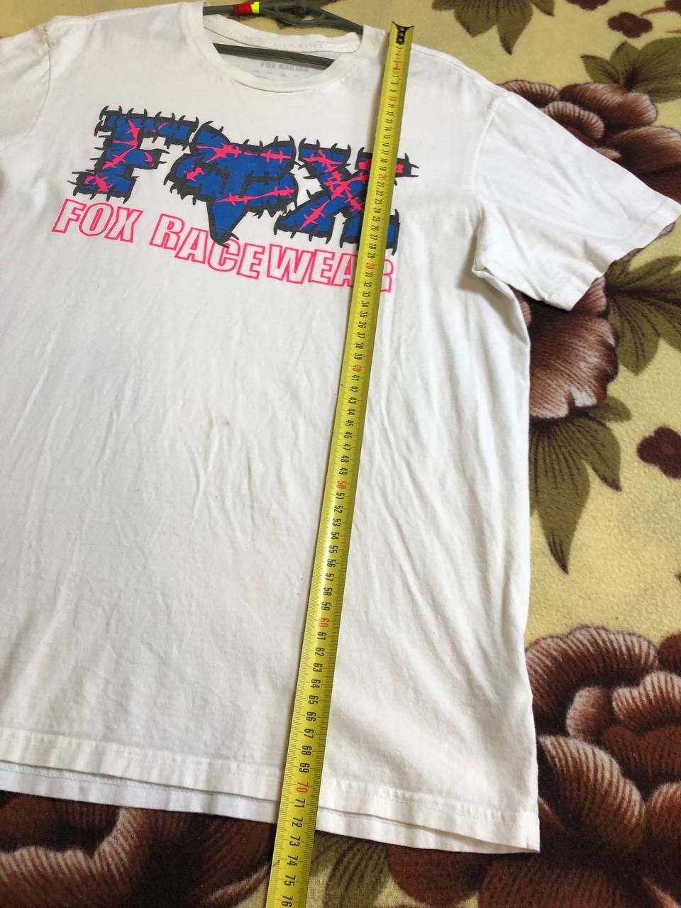 Fox Racing Streetwear T-Shirt White Big Print Fox Racing logo Crazy Y2K Size US L / EU 52-54 / 3 - 10 Thumbnail