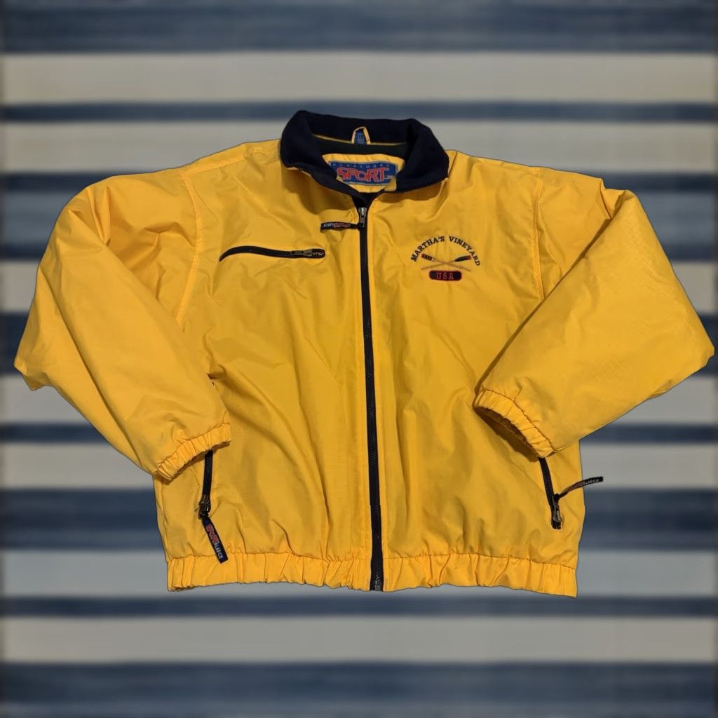 Dunbrooke VINTAGE Dunbrooke Jacket Mens Large Full Zip USA Yellow Nylon Size US L / EU 52-54 / 3 - 1 Thumbnail