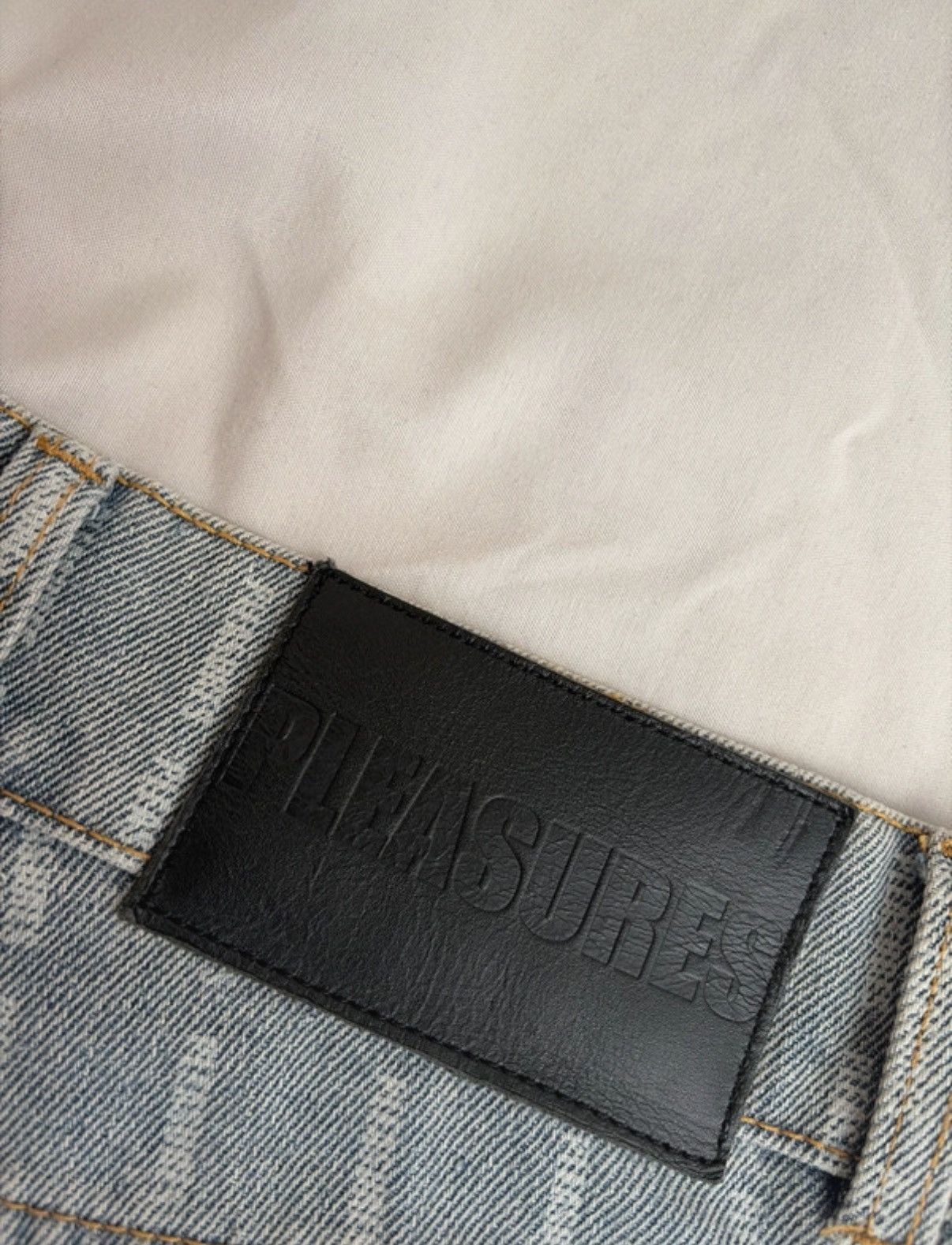 Pleasures Pleasures Impact Pinstripe Men's Denim Pants Size US 28 / EU 44 - 3 Thumbnail