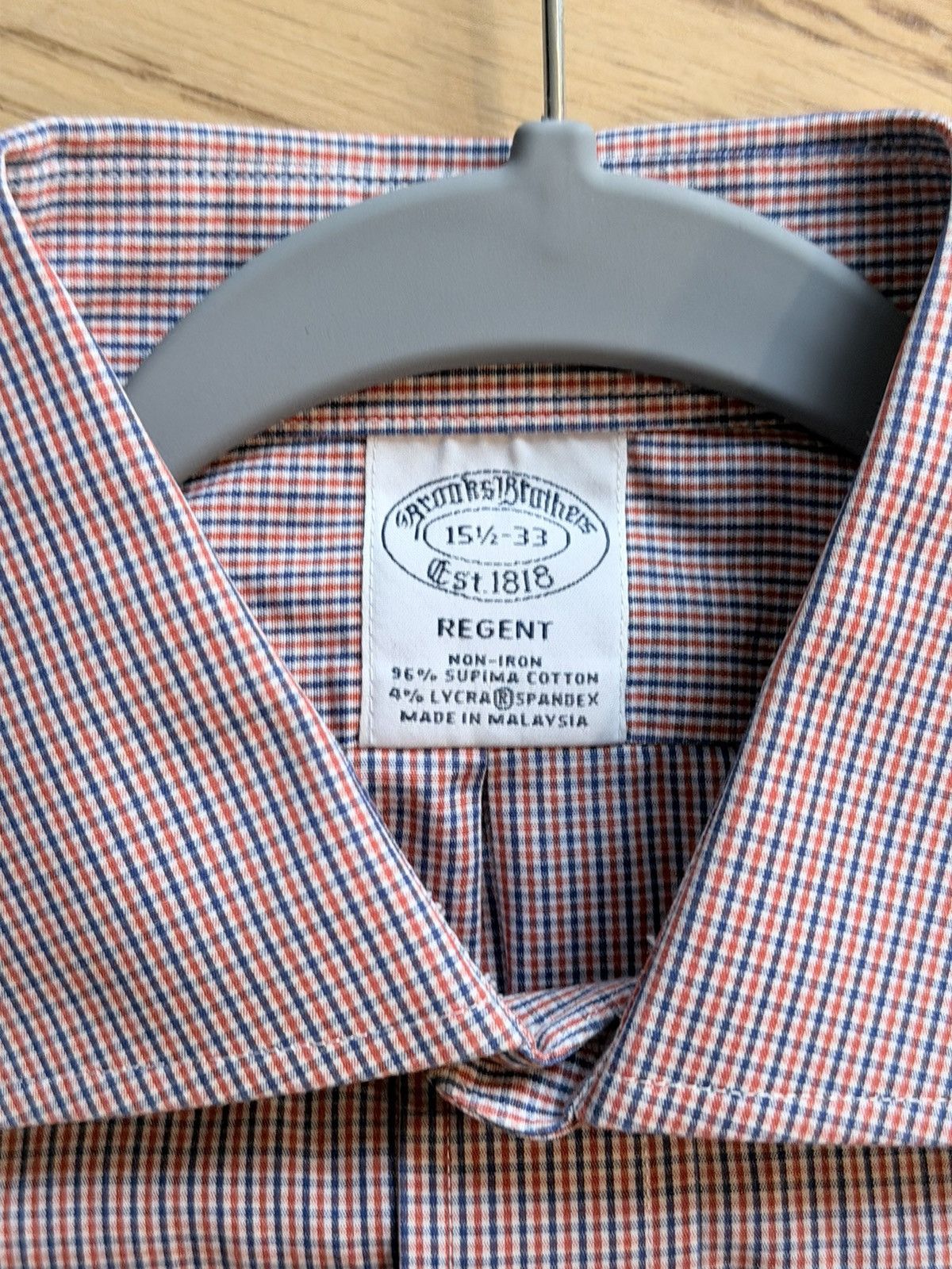 Brooks Brothers Men’s Druss Button Down Spread Collar Size US L / EU 52-54 / 3 - 2 Thumbnail