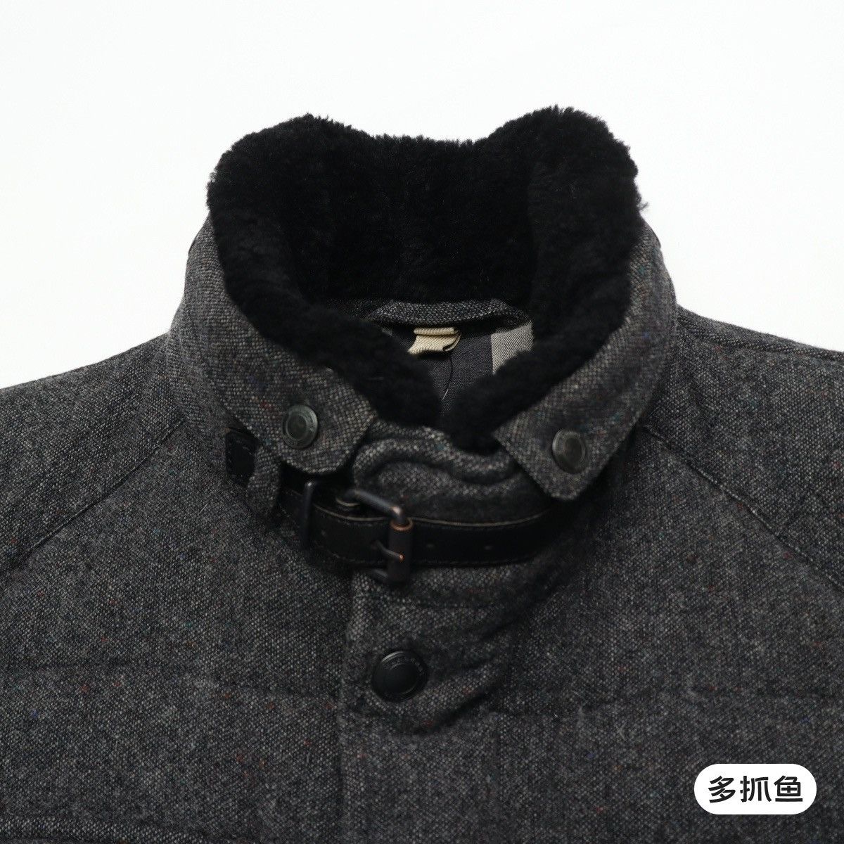 Burberry BURBERRY BRIT wool fur coat safari jacket zegna loro piana Size US L / EU 52-54 / 3 - 5 Thumbnail