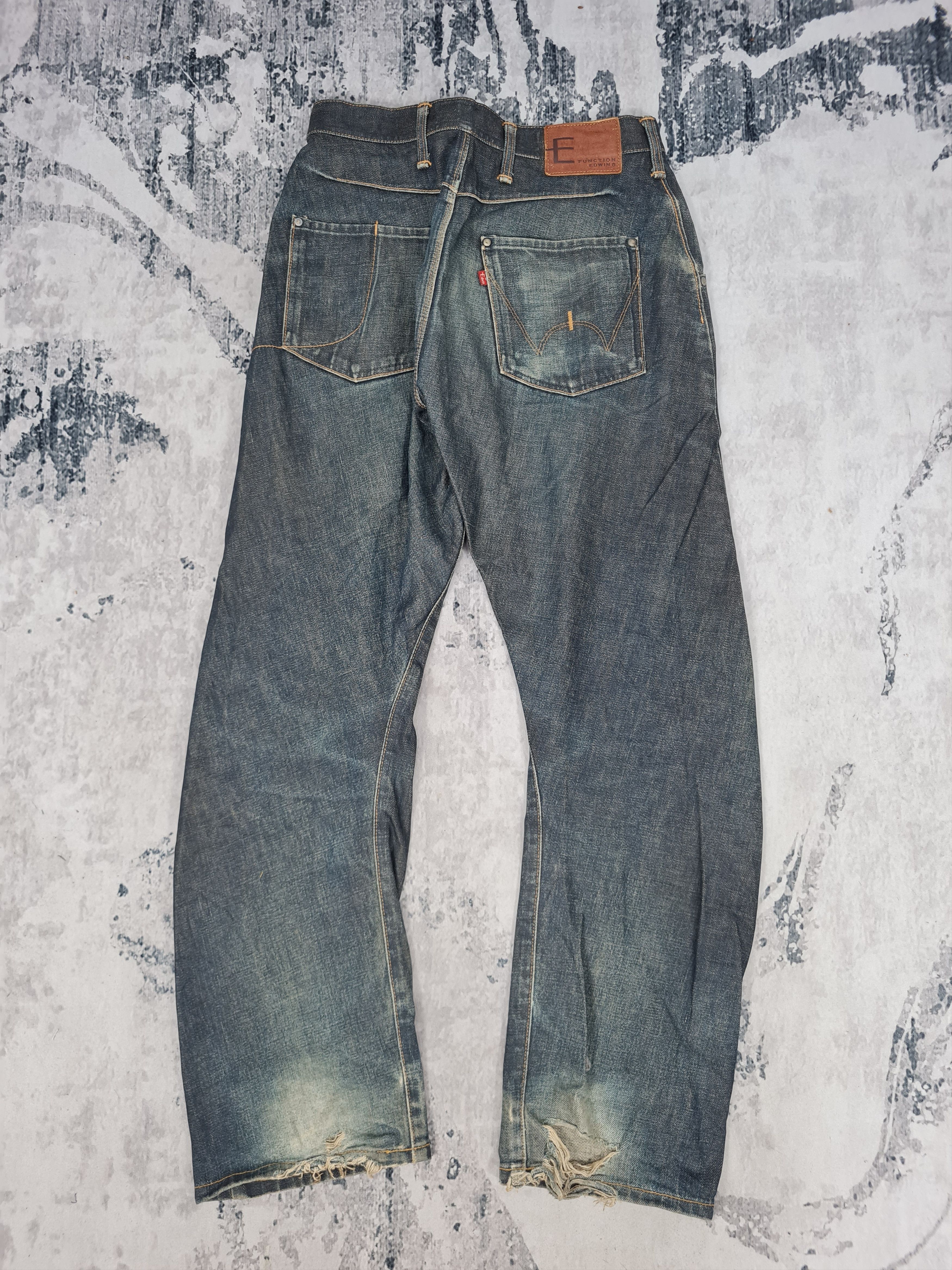 Edwin Vtg EDWIN E FUNCTION Twisted Jeans Size 30x30 JB0138 Size US 30 / EU 46 - 2 Thumbnail