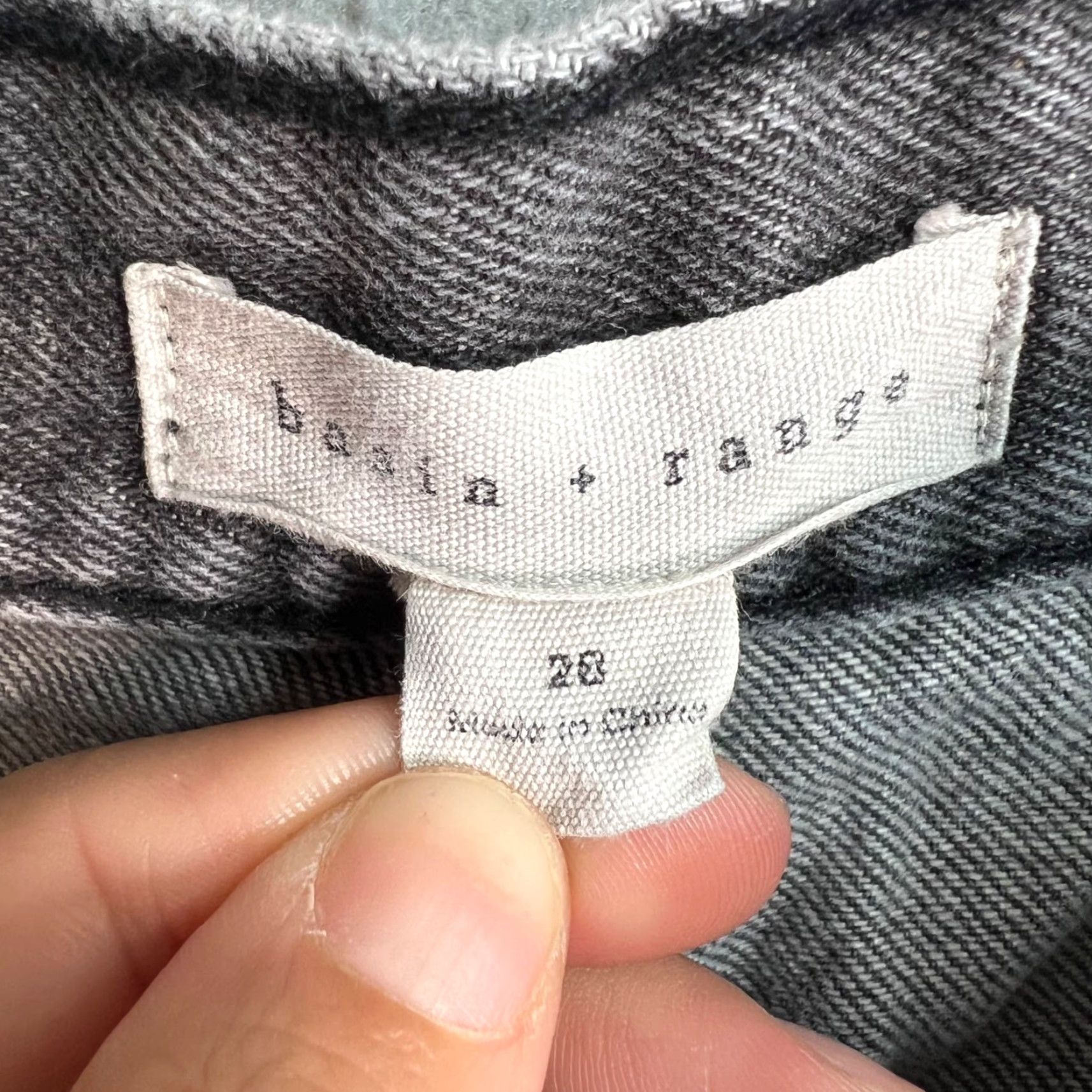 Vintage Basin + Range Jeans Womens Grey High-Waisted Straight-Leg Size 28 28 Inseam 31 Denim Cotton 5-Pocket Vintage No Size 28" / US 6 / IT 42 - 3 Thumbnail