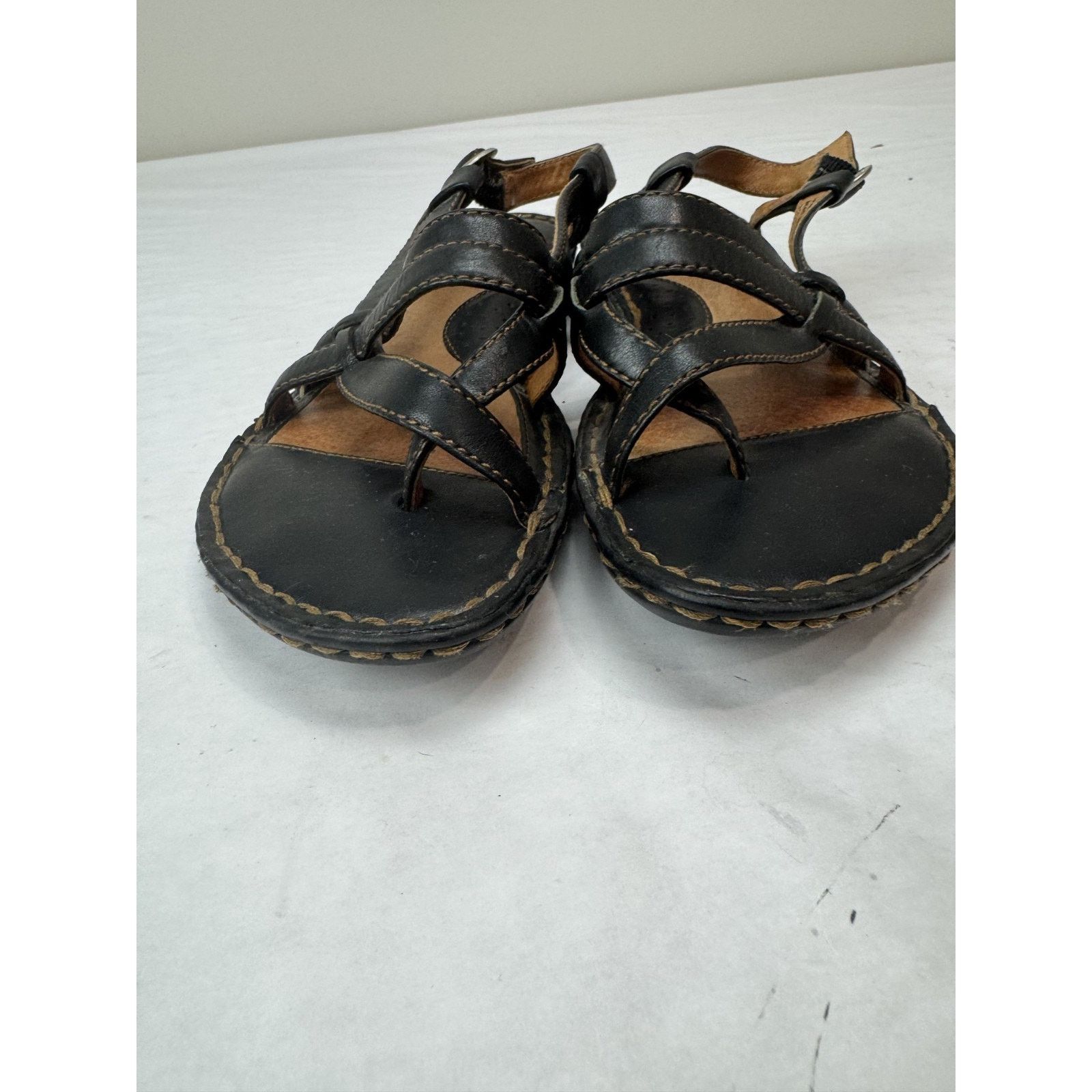 Born Bjorn Leather Sandals Strappy W31173 Women's Size 8 Boho Size US 8 / IT 38 - 7 Thumbnail