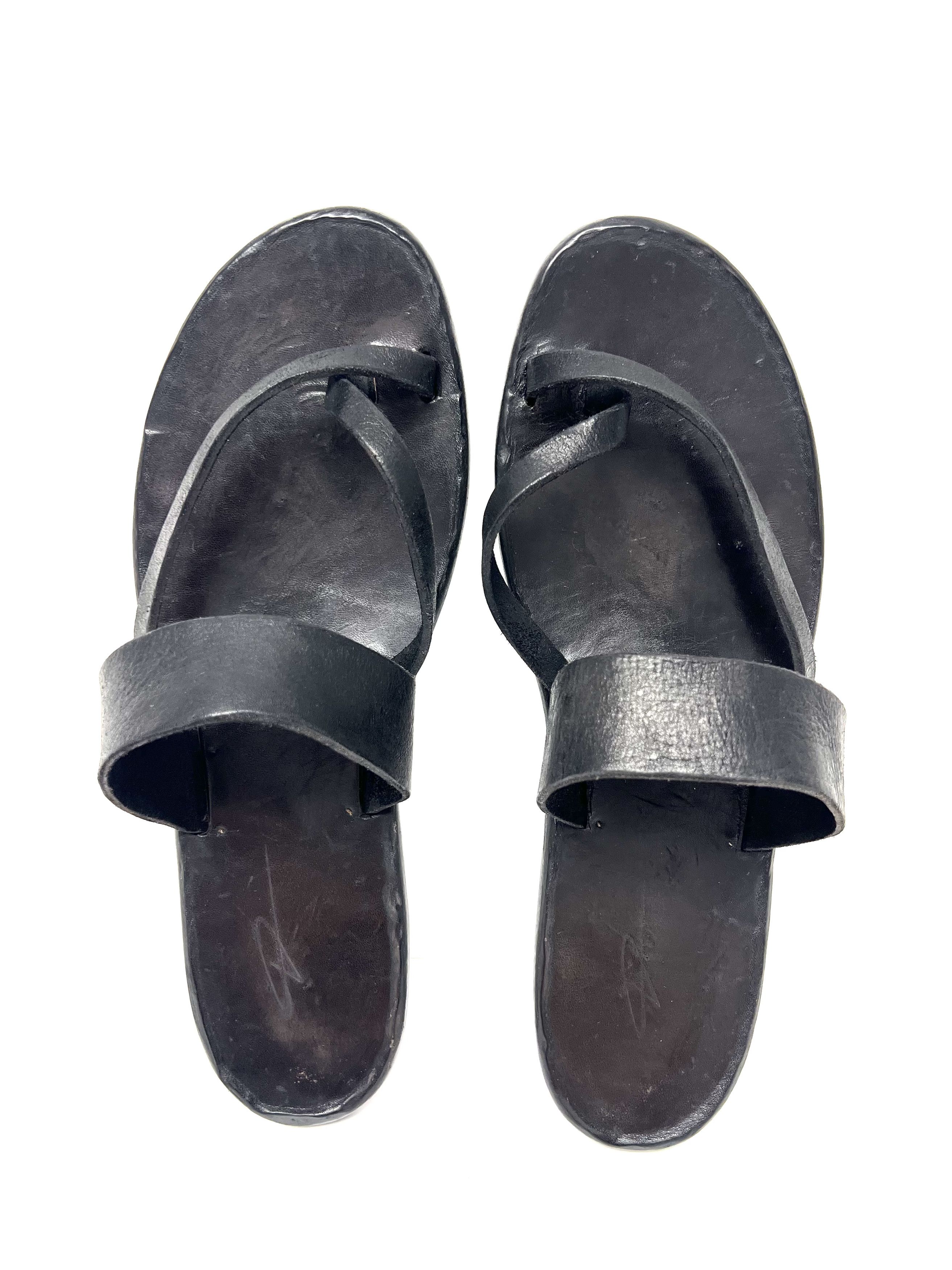 Dimissianos & Miller DIMISSIANOS & MILLER MENS LEATHER SLIDE / SLIP ON SANDALS Size US 12 / EU 45 - 3 Thumbnail
