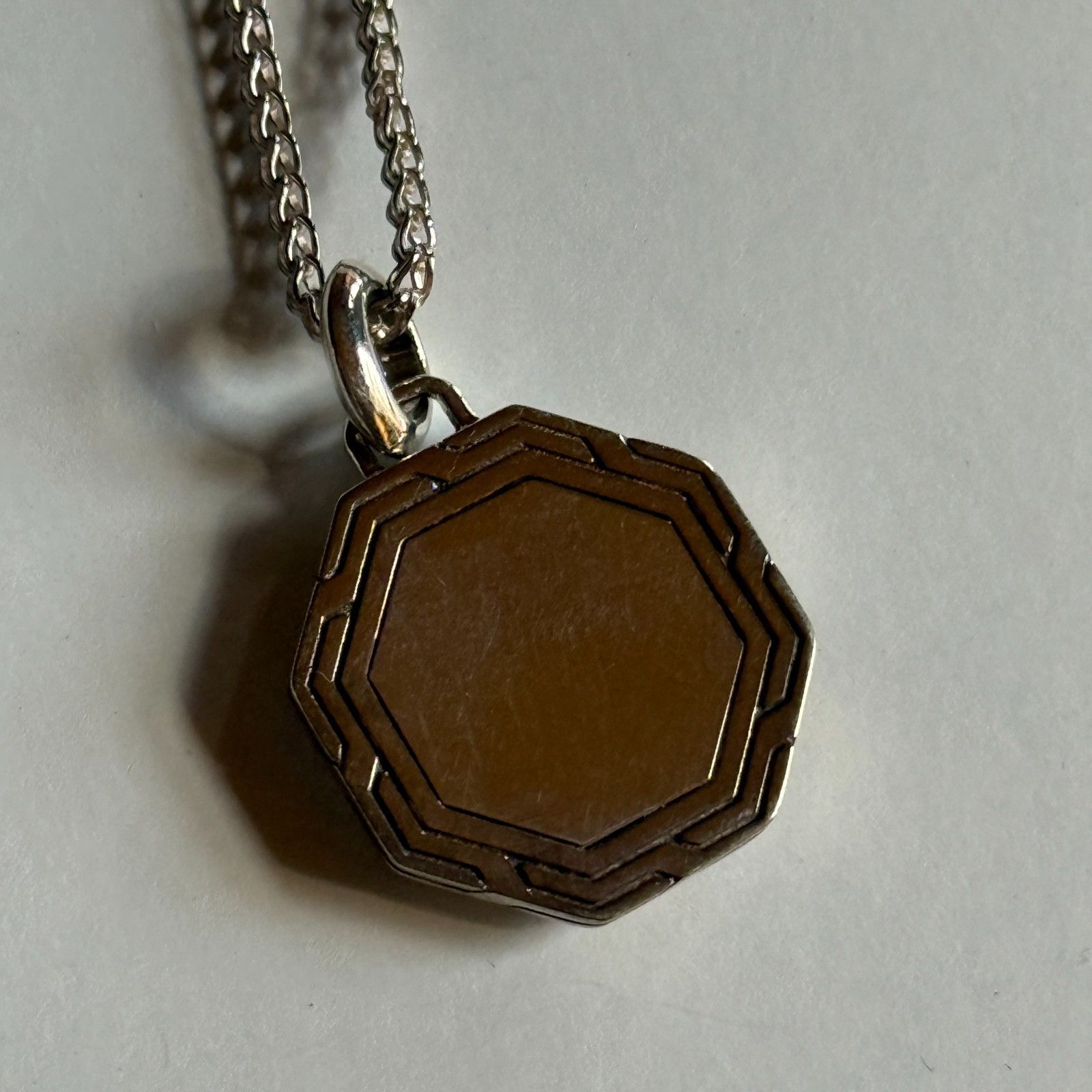 John Hardy John Hardy Sterling Silver Octagon Pendant Necklace Chain Size ONE SIZE - 4 Thumbnail