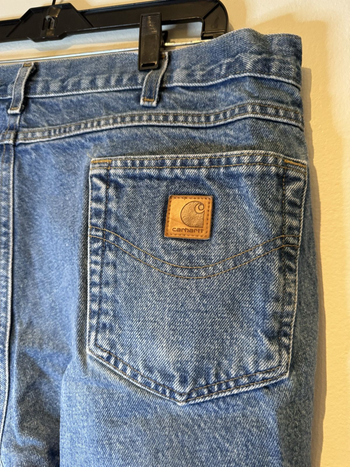 Carhartt Carhartt Jeans Size 38x30 817-DST Blue Denim Relaxed Fit Size US 38 / EU 54 - 6 Thumbnail