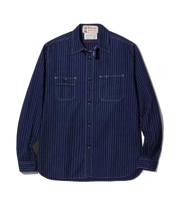 Sugar Cane Sugar Cane Wabash Striped Long Sleeve Shirt Size US S / EU 44-46 / 1 - 1 Thumbnail