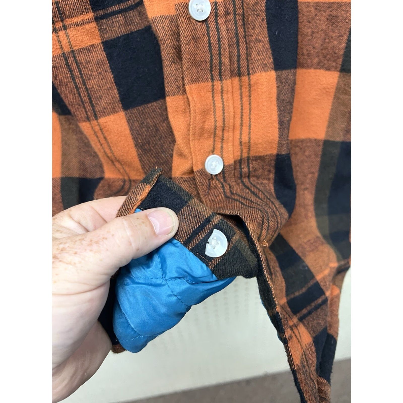 Vintage Thirty Two Shirt Mens M Quilted Flannel Shacket Button Up 2032 Distressed Size US M / EU 48-50 / 2 - 5 Thumbnail